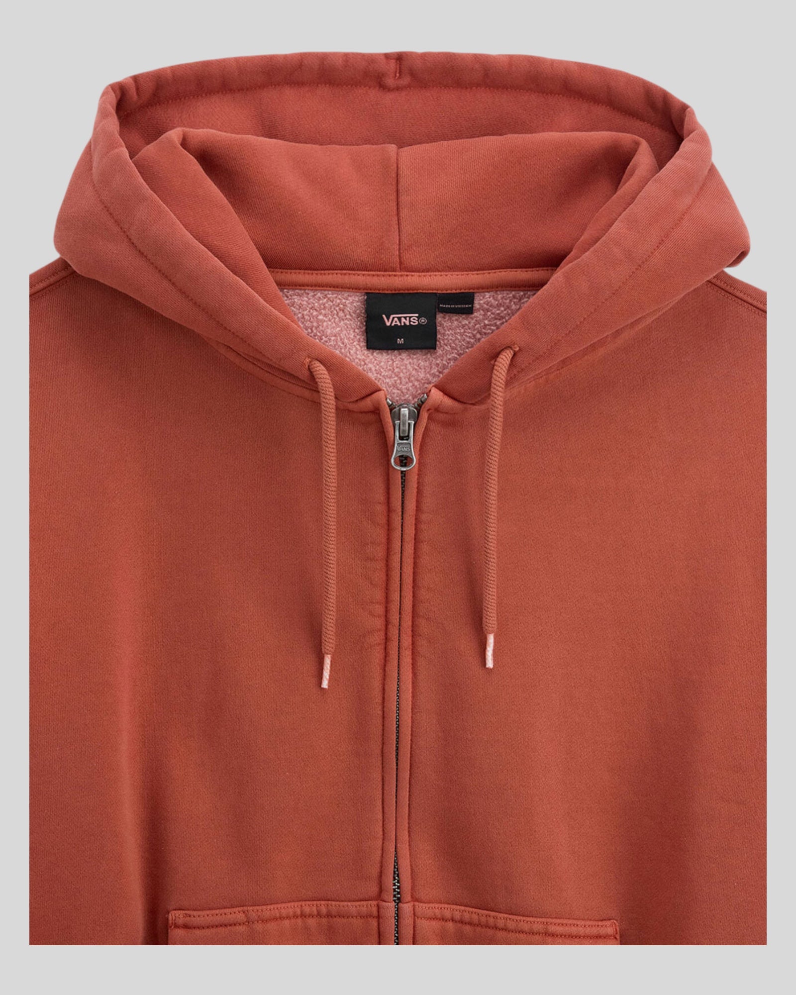 Felpa Con Zip e Cappuccio Faded Burnt Orange VN000P98Y7X1 Vans