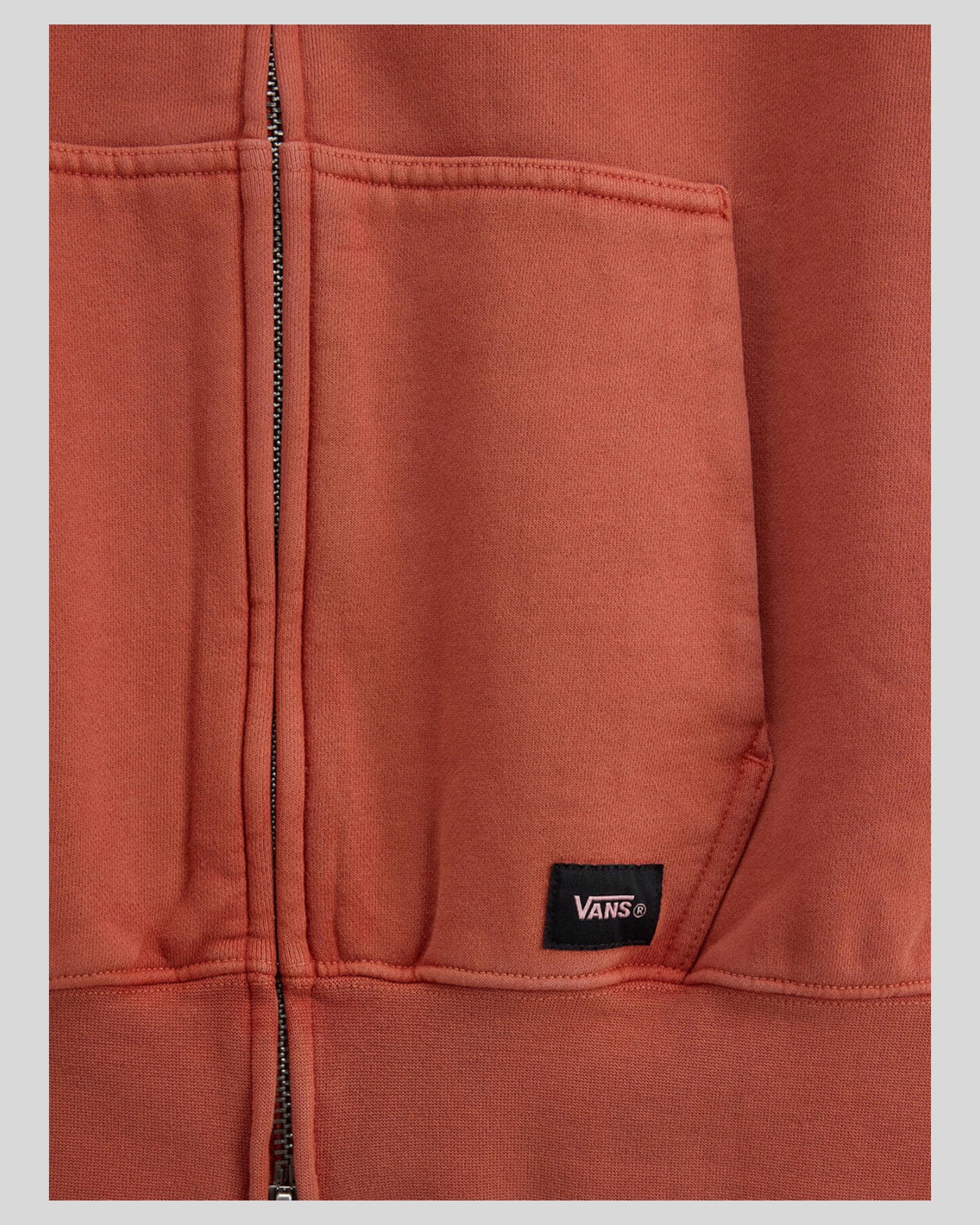Felpa Con Zip e Cappuccio Faded Burnt Orange VN000P98Y7X1 Vans