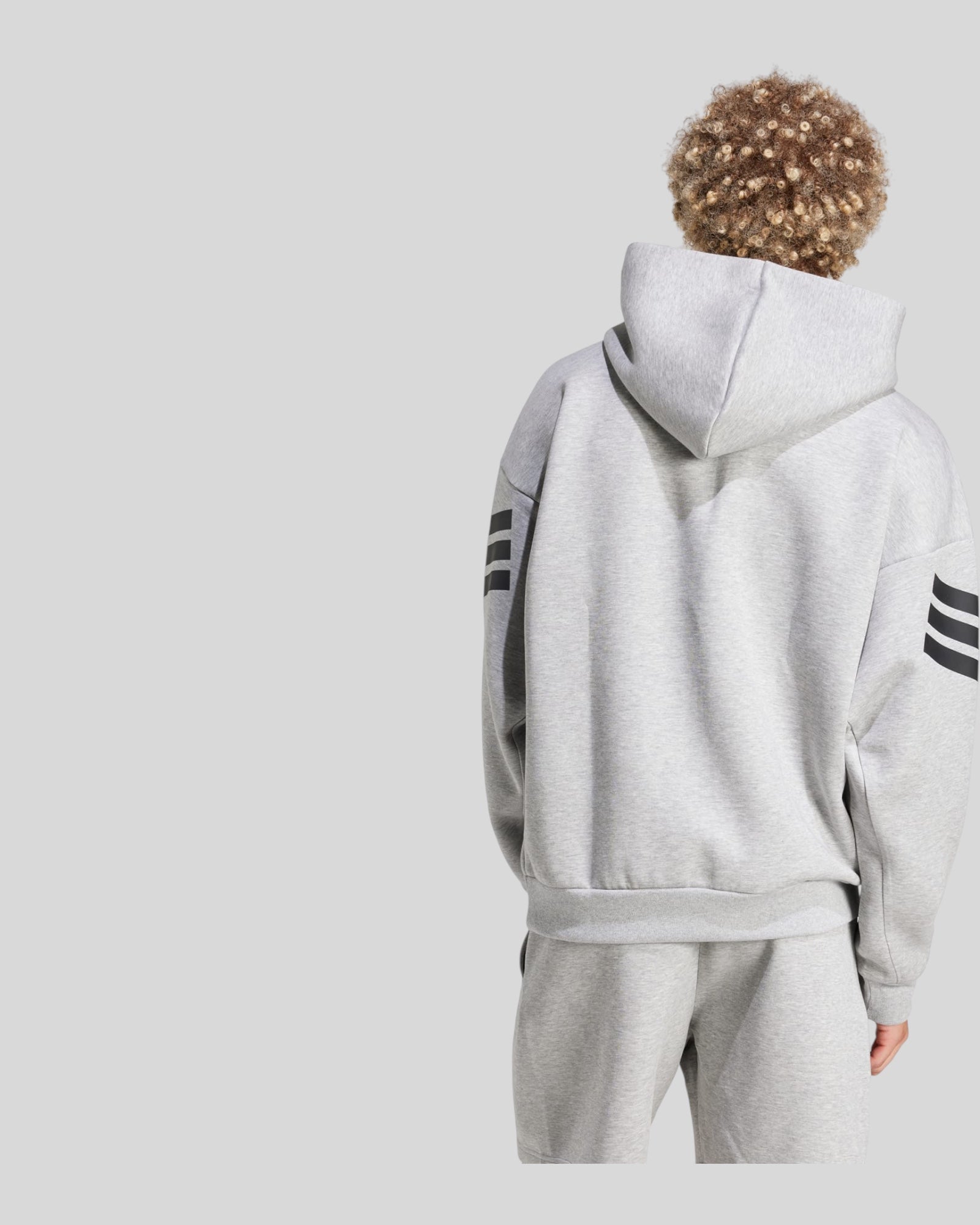 Felpa Con Cappuccio Future Icons 3 Stripes Medium Grey JD4847 Adidas