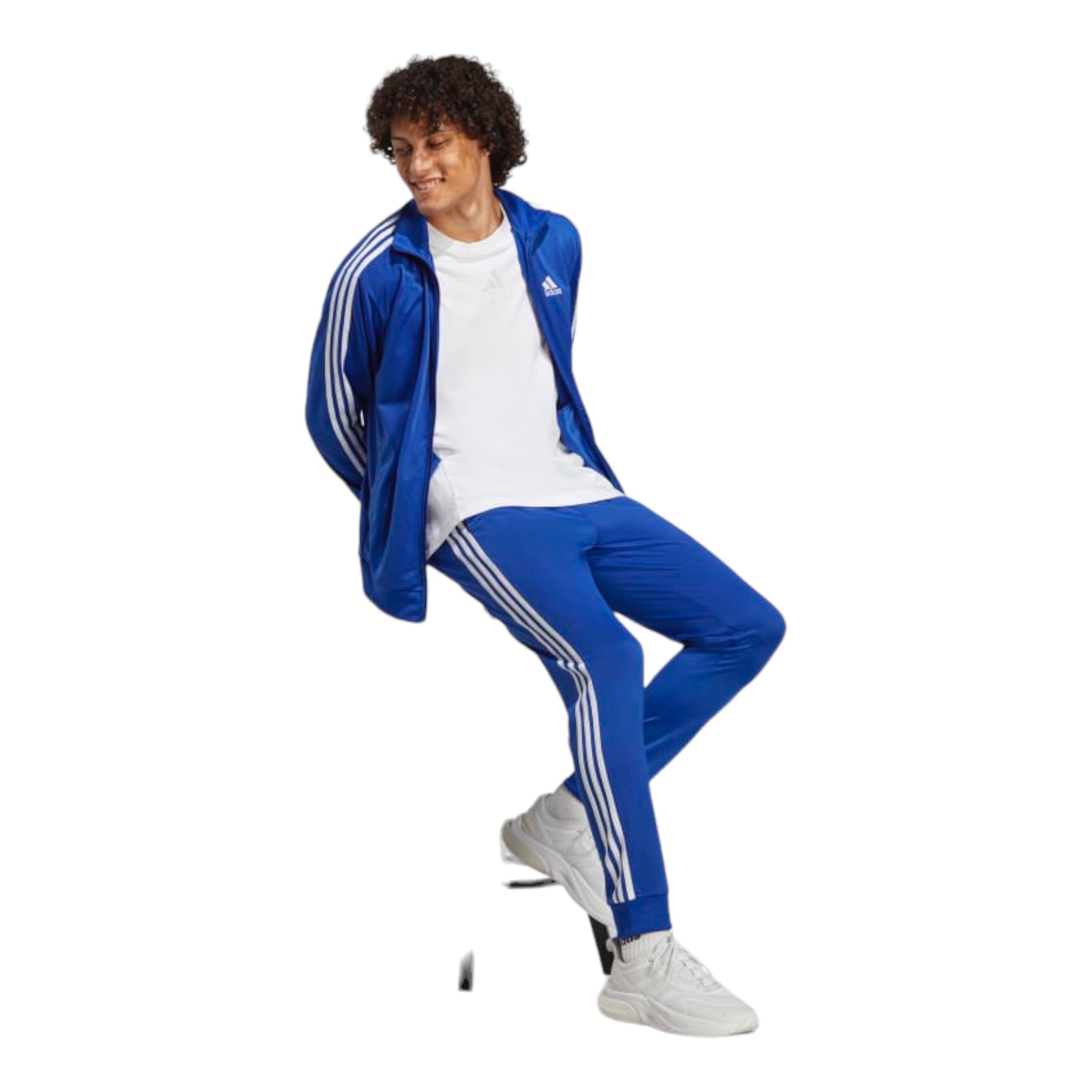 Tuta Completa M 3 Stripes Track Suit Blu IC6761 Adidas