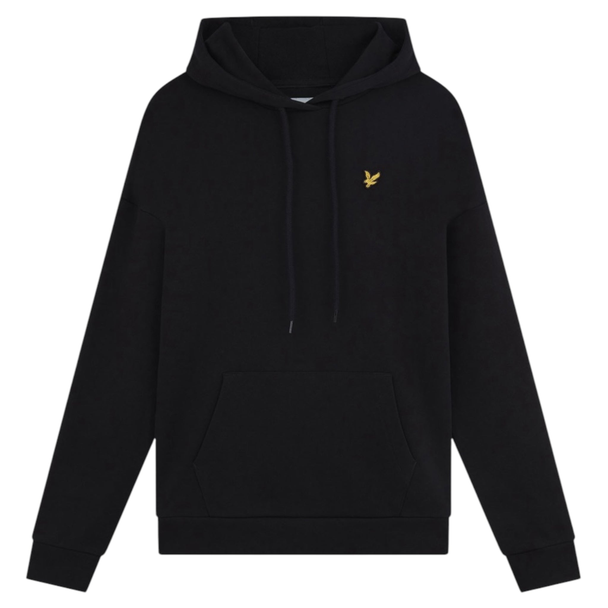 Felpa Con Cappuccio Brushback Pullover Hoodie Nero ML1139V Z865 Lyle & Scott