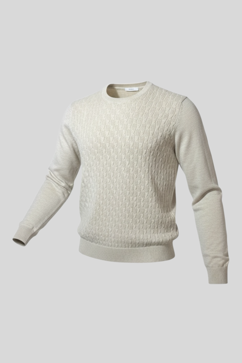 Maglione Girocollo Dettagliato MI3077SS Beige/Mela Seinse