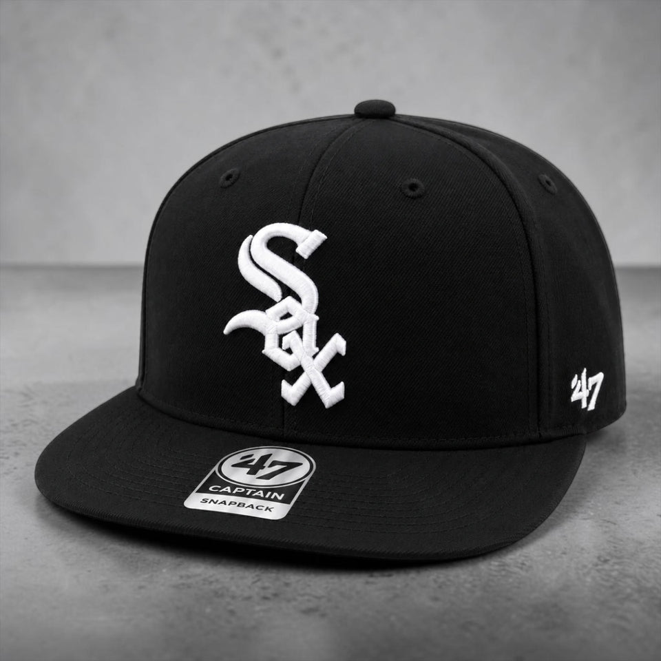Cappello Con Visiera 47 Brand No Shot Chicago White Sox Nero B-NSHOT06WBP-BK