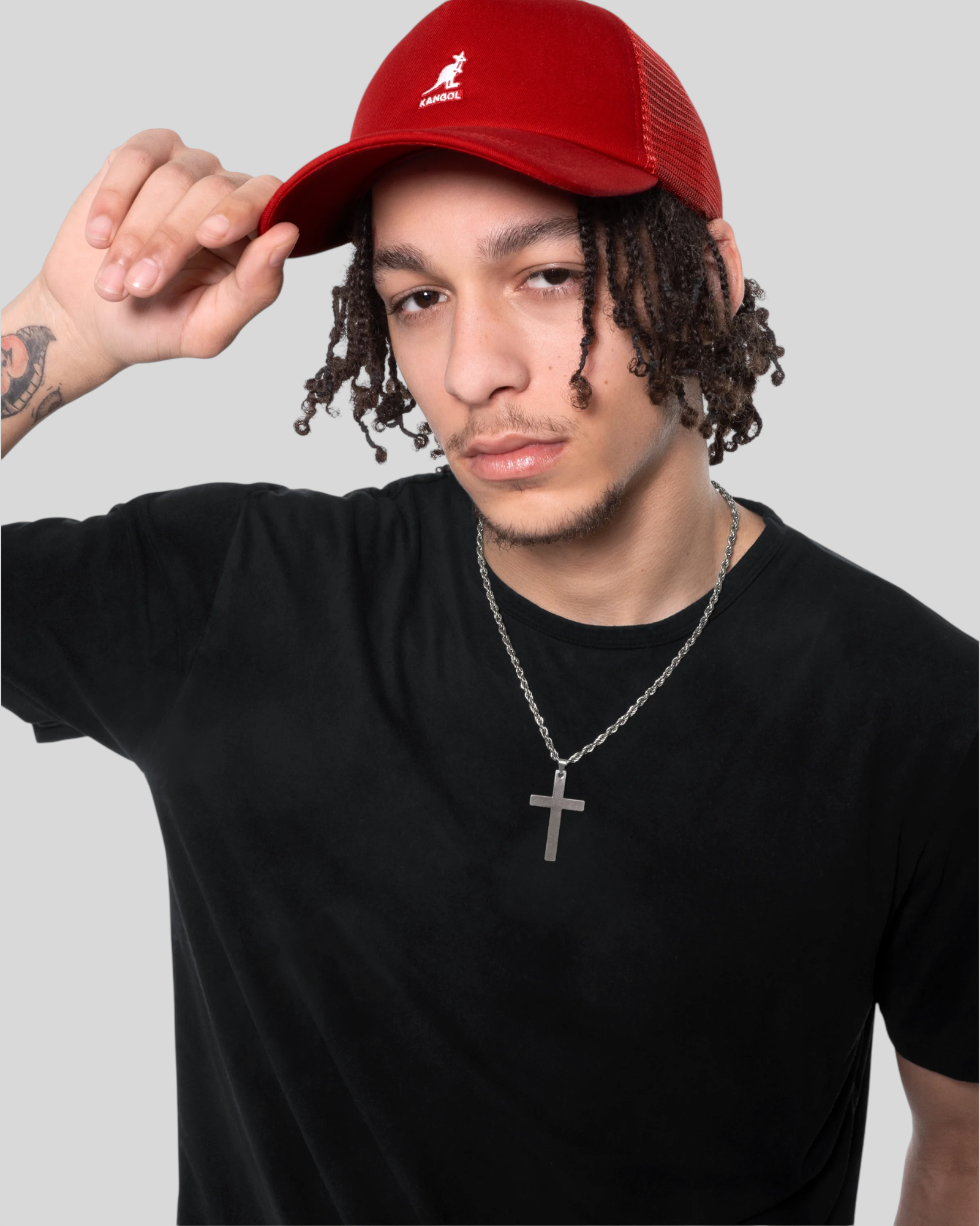 Cappello Con Visiera Kangaroo Trucker Nero K5498 Kangol