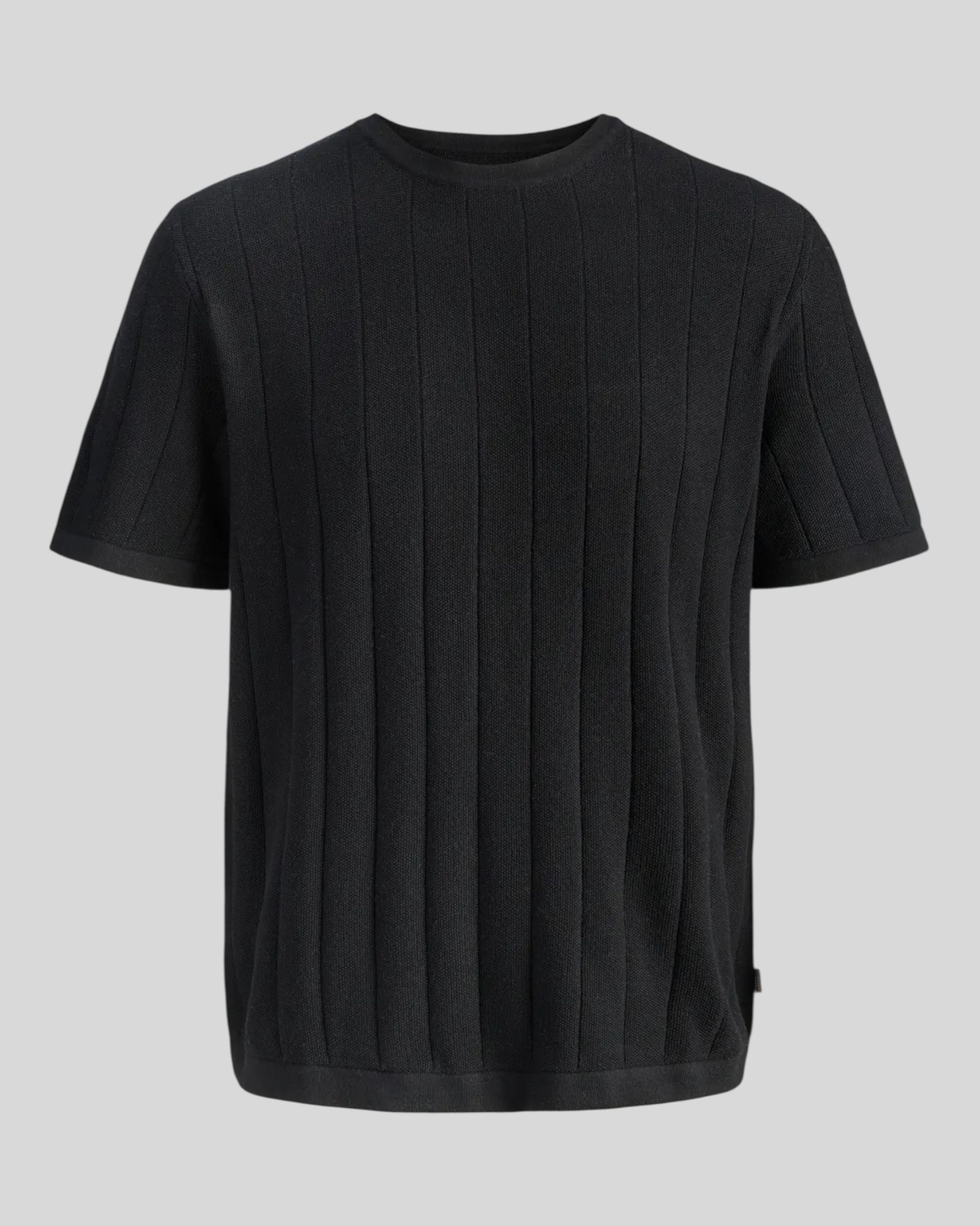 T-Shirt In Maglia Jjebradley Knit Tee Nero 12288582 Jack & Jones