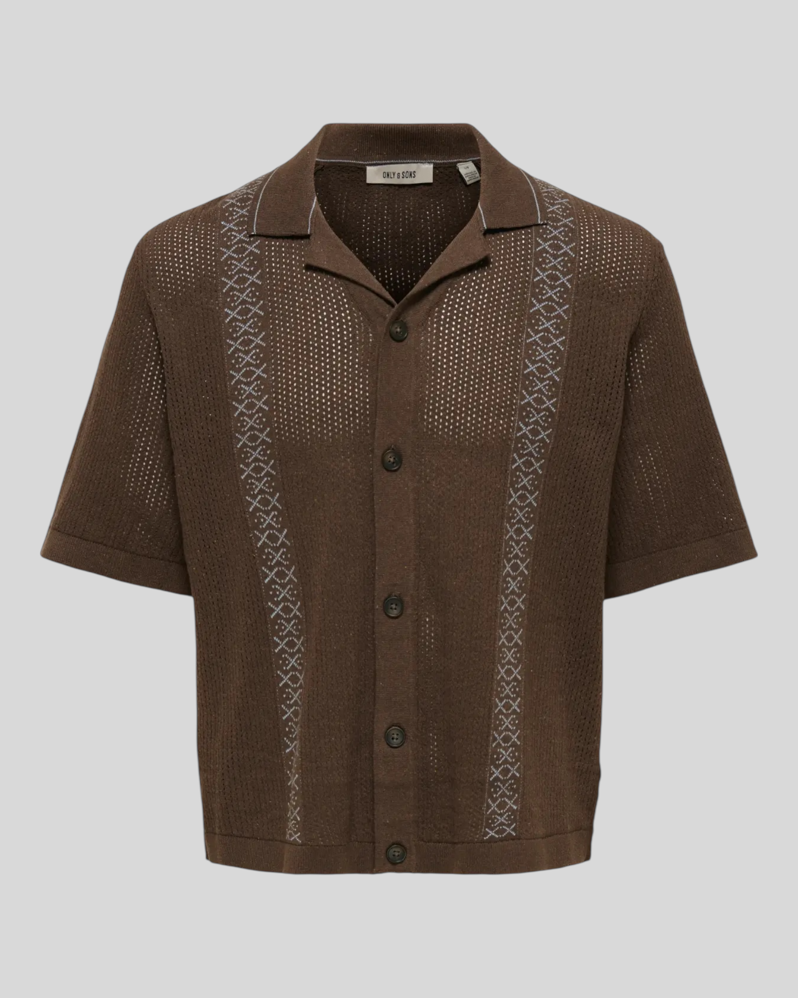 Camicia In Maglio Lavorata Onsjory Relaxed Crop Cappuccino 22038020 Only & Sons
