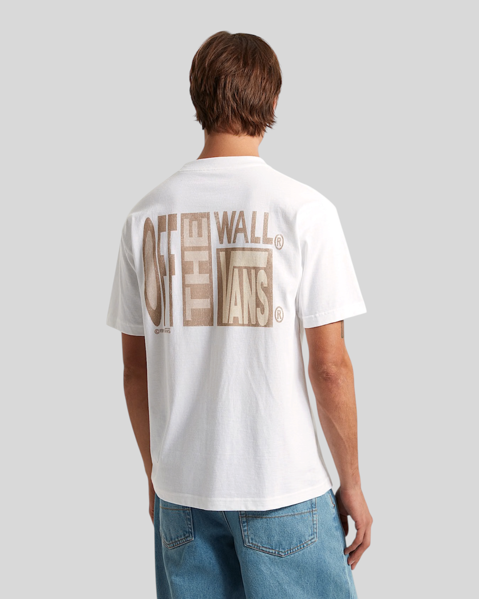 T-Shirt Stretch Stack Crackle Bianca VN000SWEWHT1 Vans