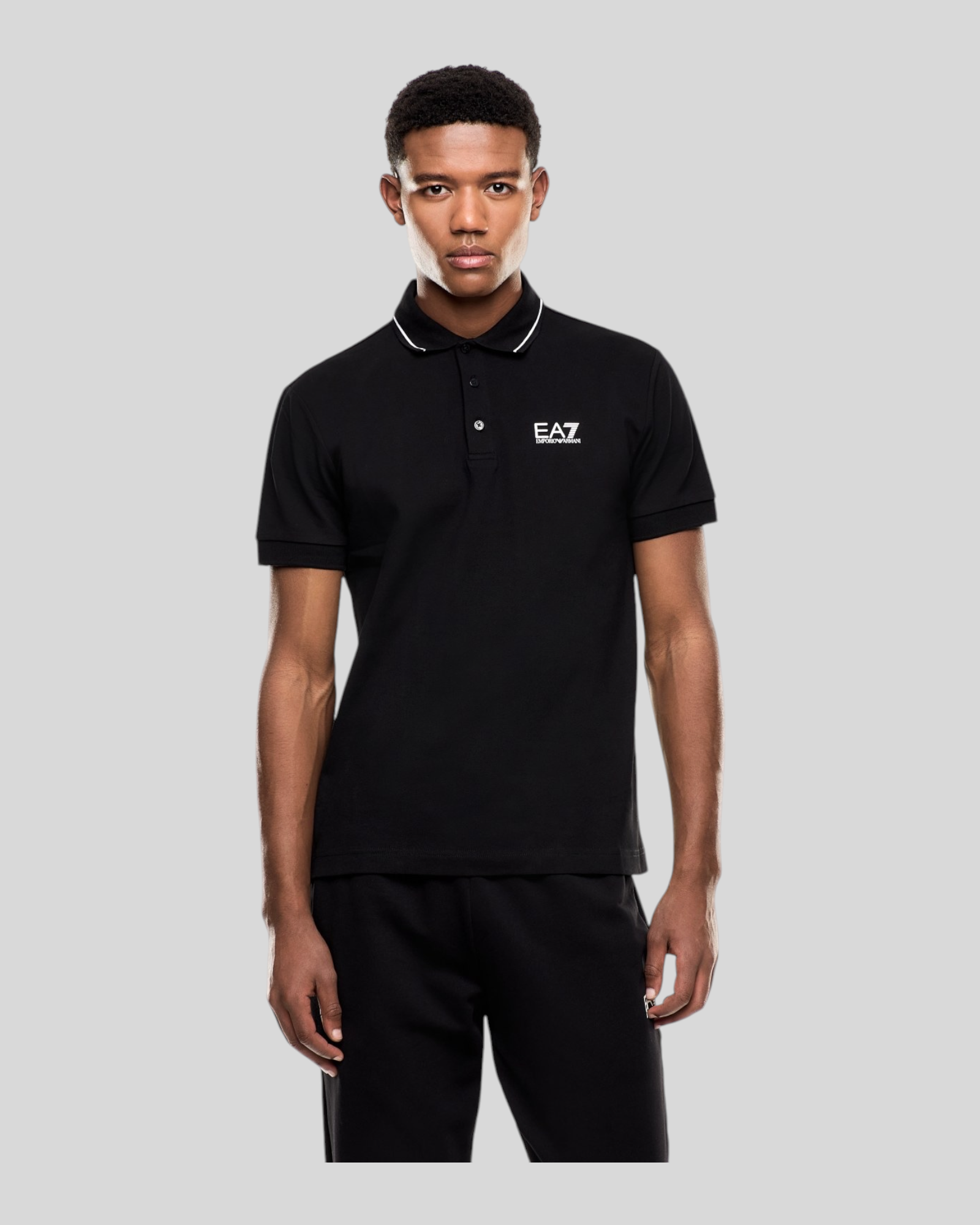 Polo Identity Core Stretch Nero 8NPF16PJVUZ120 EA7 Emporio Armani
