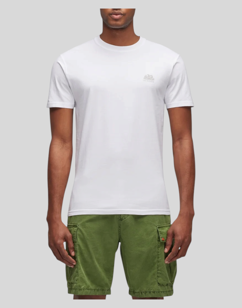 T-Shirt Con Logo Bianca M129TEJ8OT 00600 Sundek