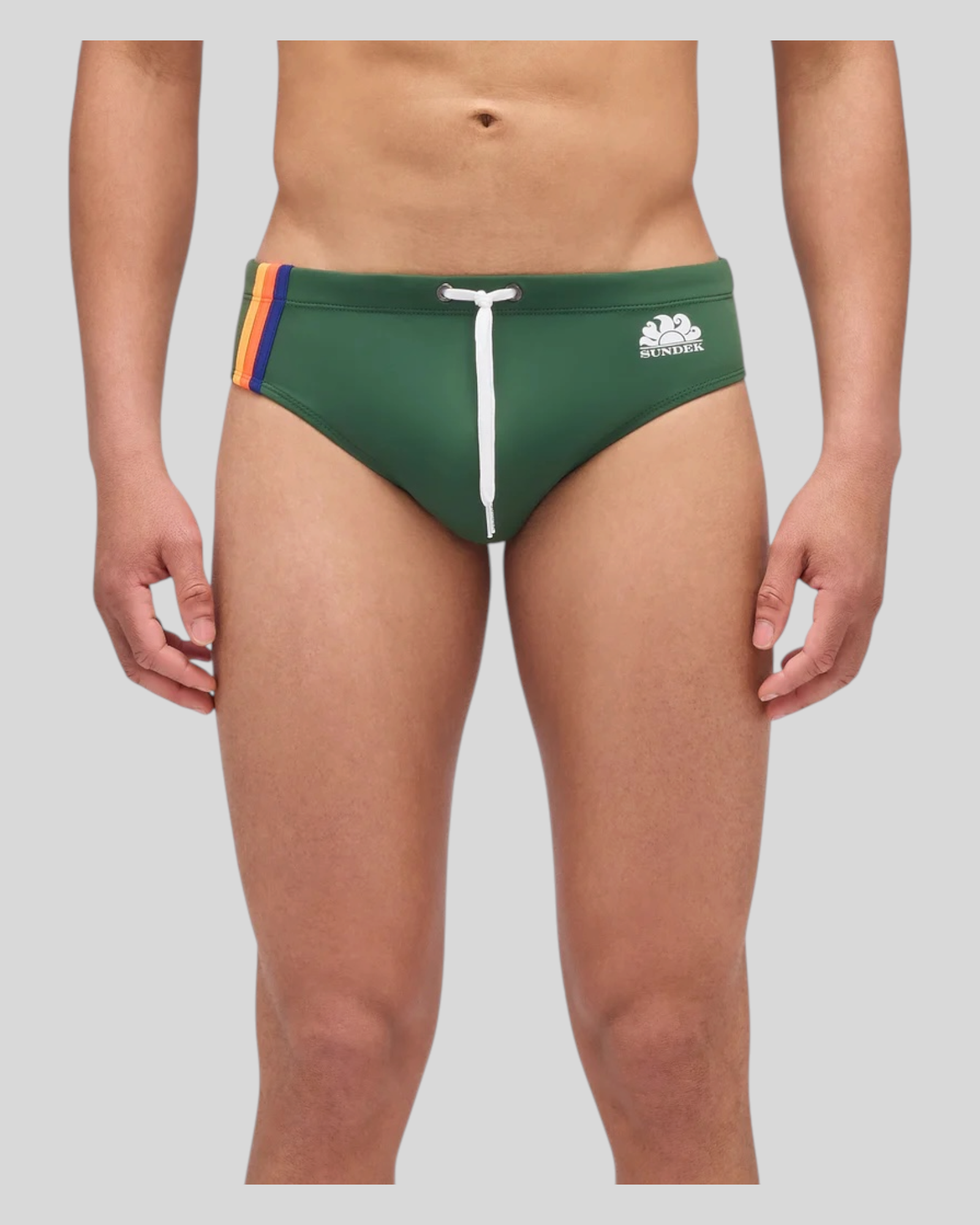 Slip Mare Con Dettaglio Tricolore Verde M313SSL3000 55101 Sundek