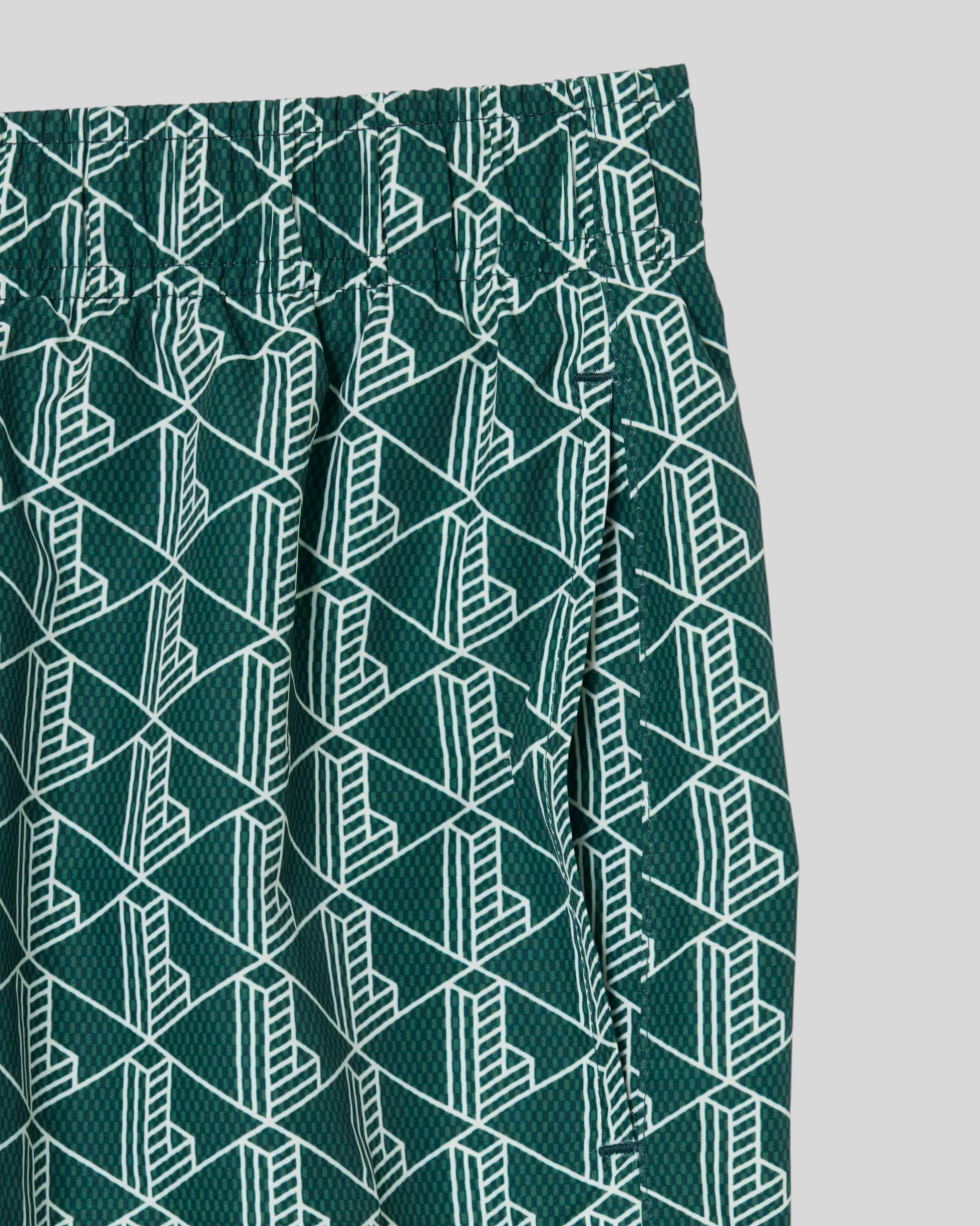 Costume Da Bagno Monogramma Verde MH9086-00-D1R Lacoste