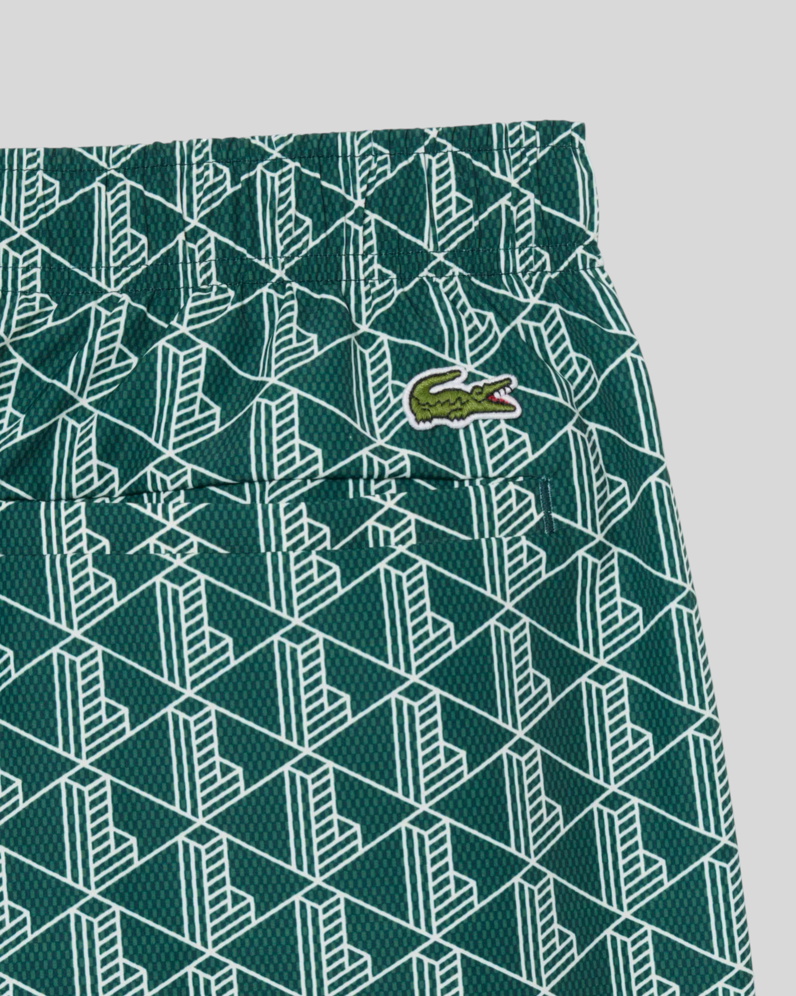 Costume Da Bagno Monogramma Verde MH9086-00-D1R Lacoste