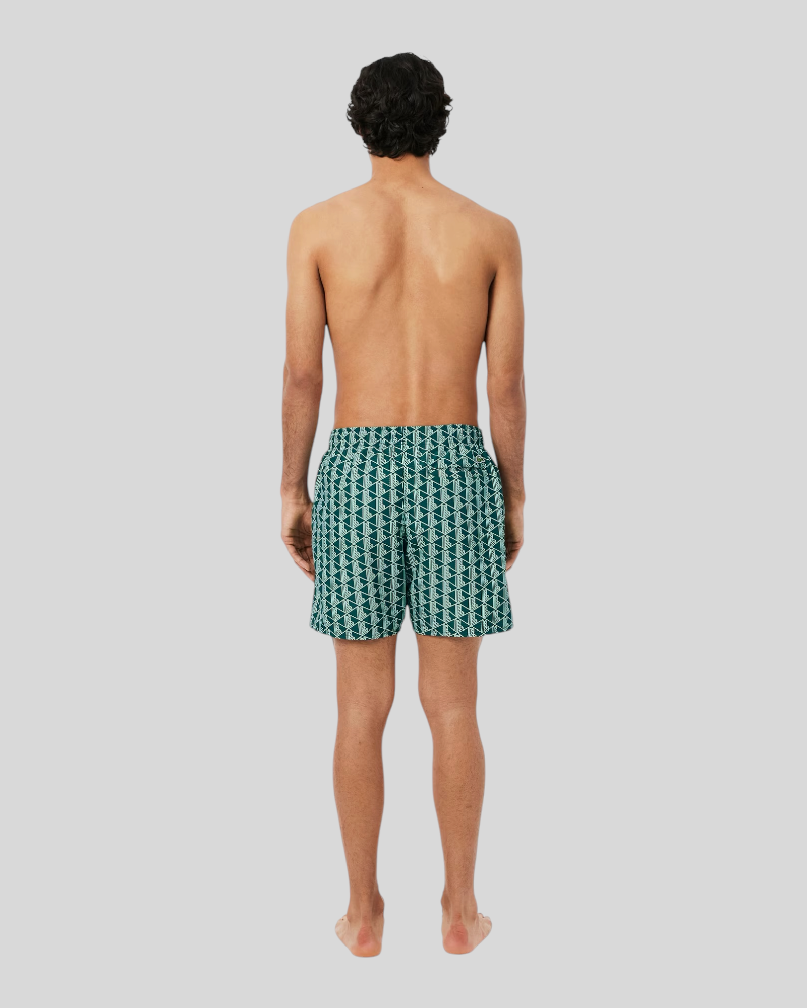 Costume Da Bagno Monogramma Verde MH9086-00-D1R Lacoste