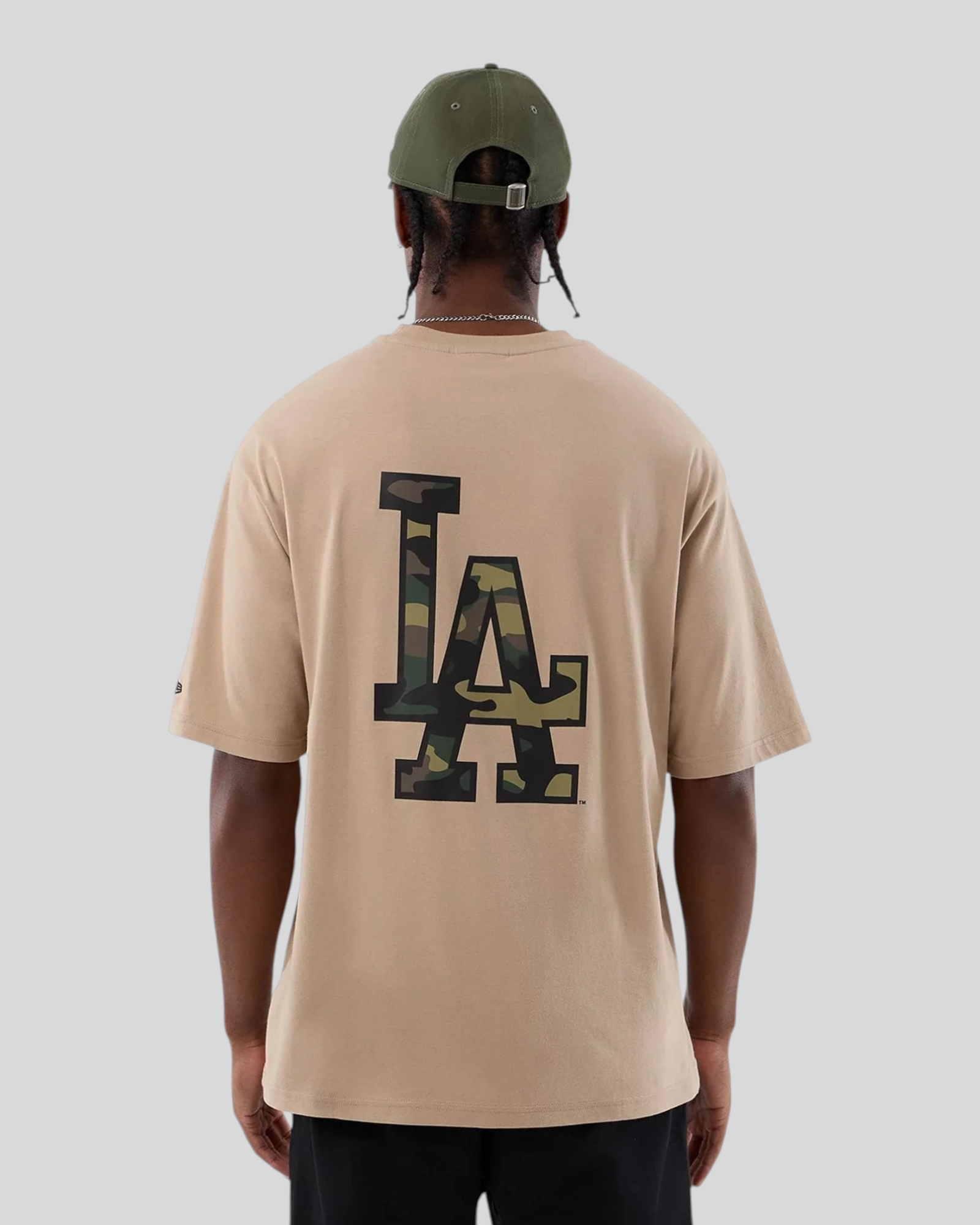 T-Shirt Oversized LA Dodgers MLB Infill Beige  New Era 60856216 New Era