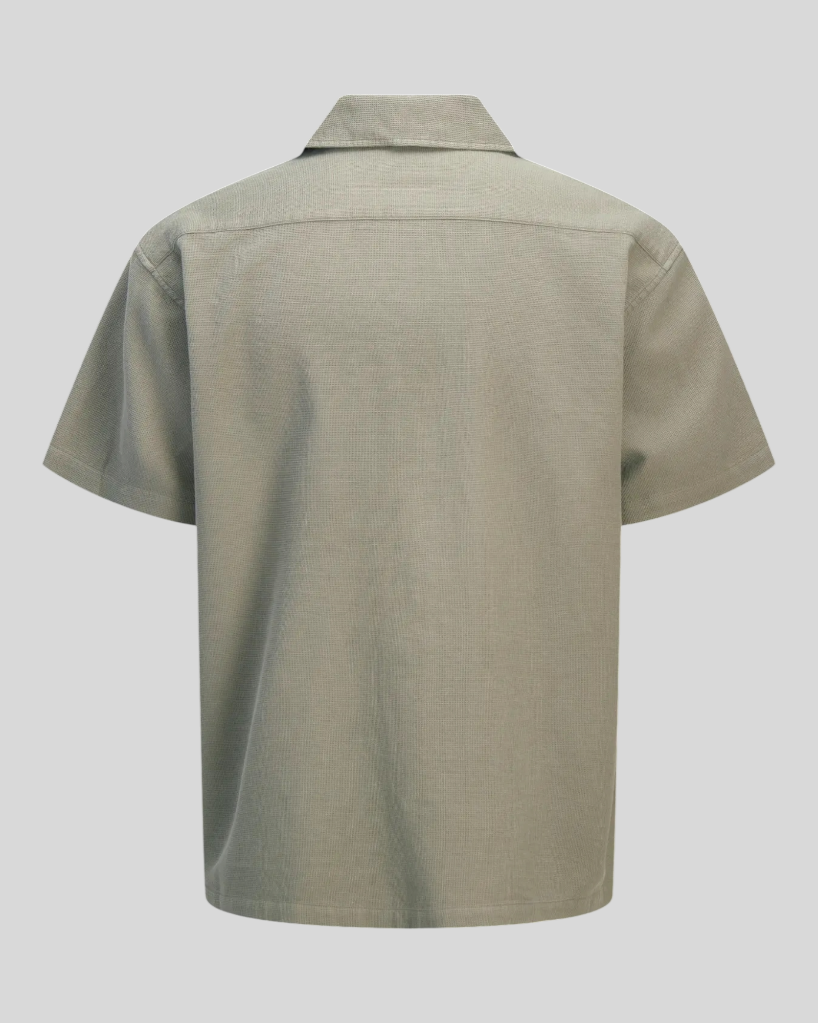 Camicia Maniche Corte JJglobal Waffle Resort Shirt Vetiver 12295551 Jack & Jones
