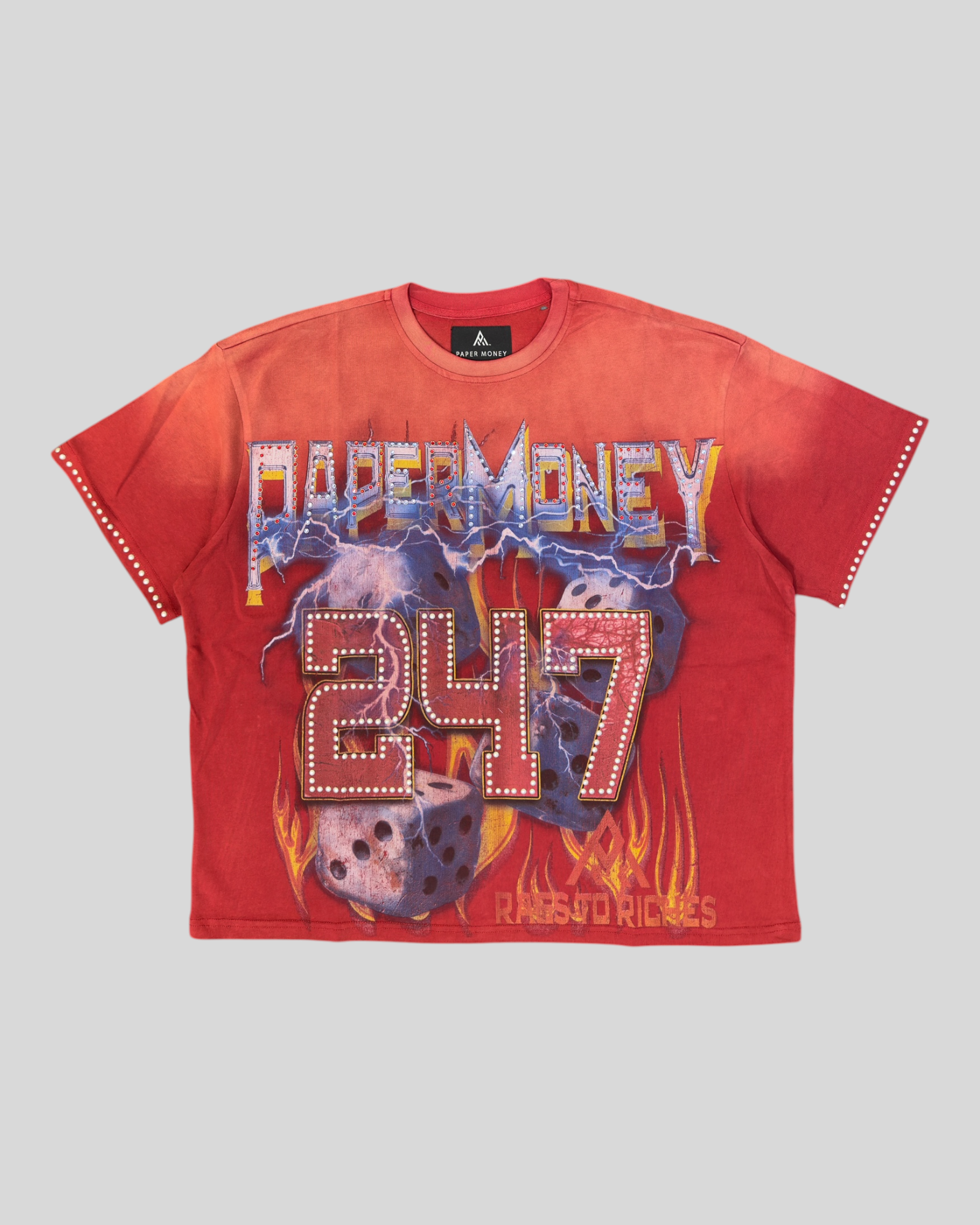 T-Shirt Rolling Dice Rosso BH3559G Paper Money
