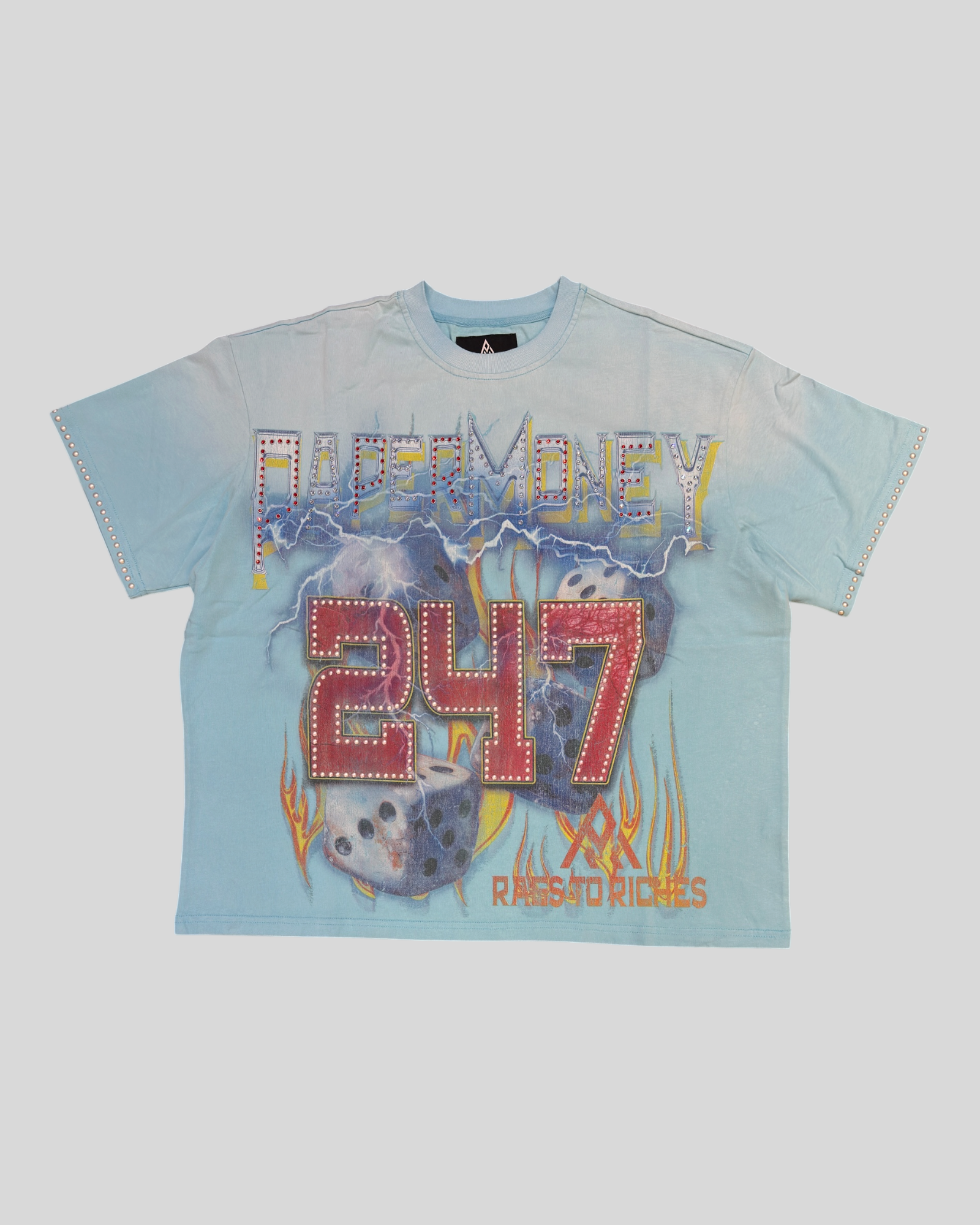 T-Shirt Rolling Dice Light Blue BH3559G Paper Money