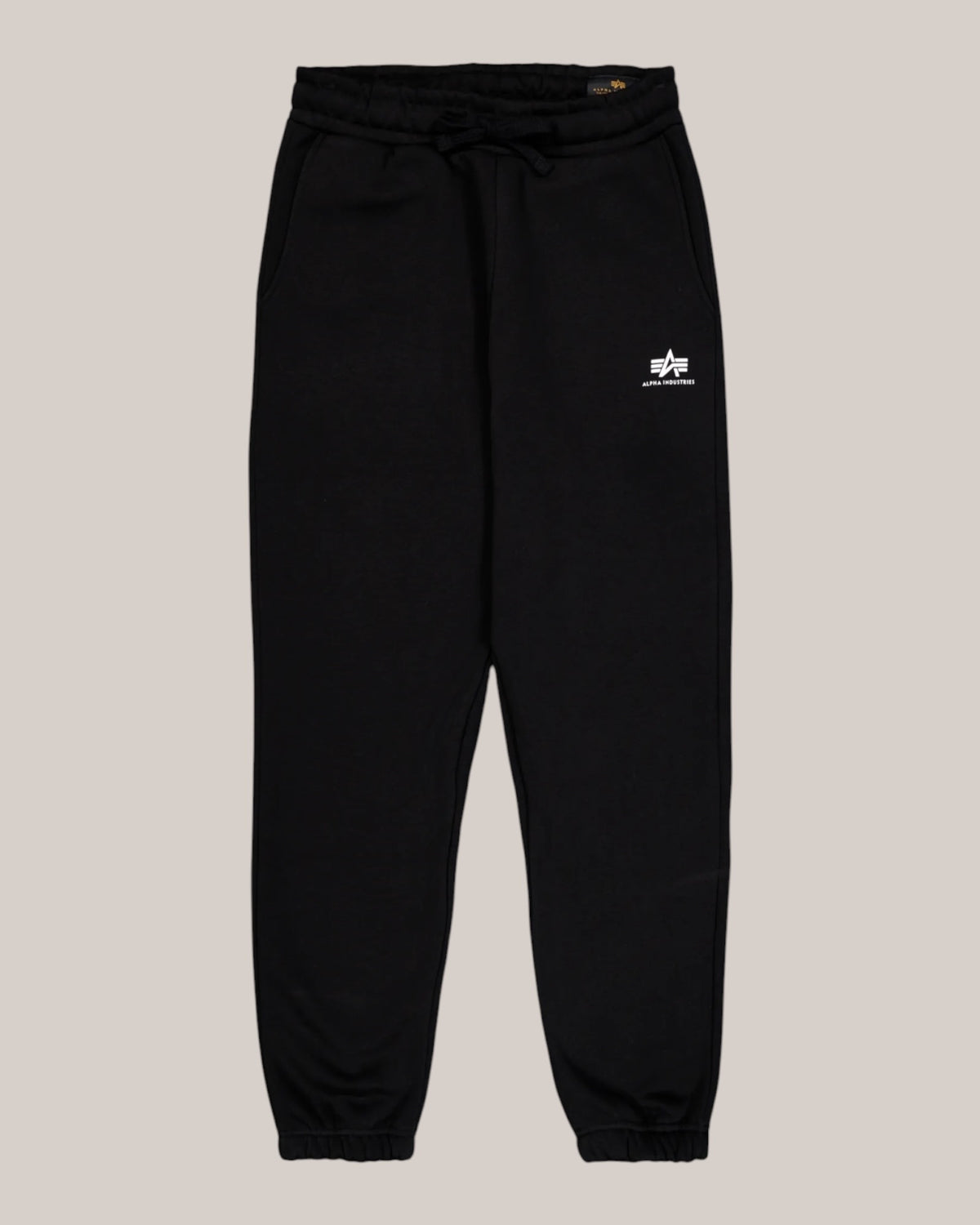 Pantalone In Felpa Uomo Nero Alpha Industries Basic Straight Leg Small Logo Jogger 268362/03