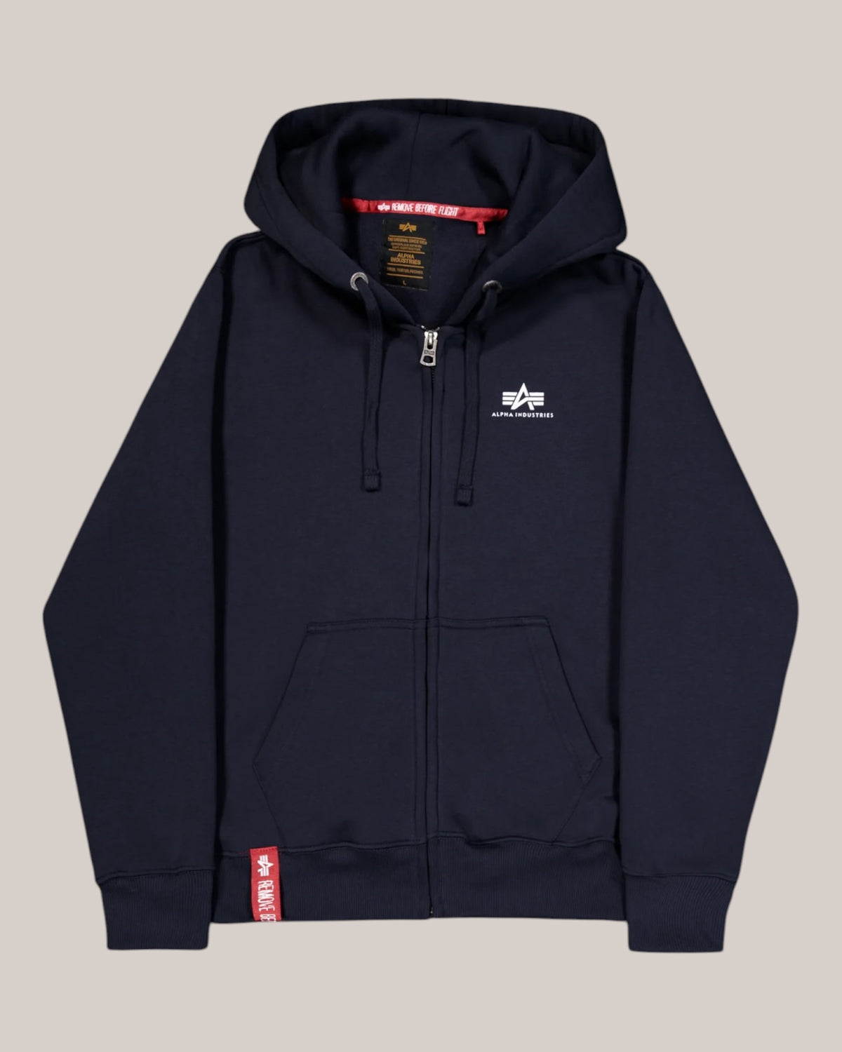 Felpa Uomo Replica Blue Basic Small Logo Zip Hoodie 118342/07