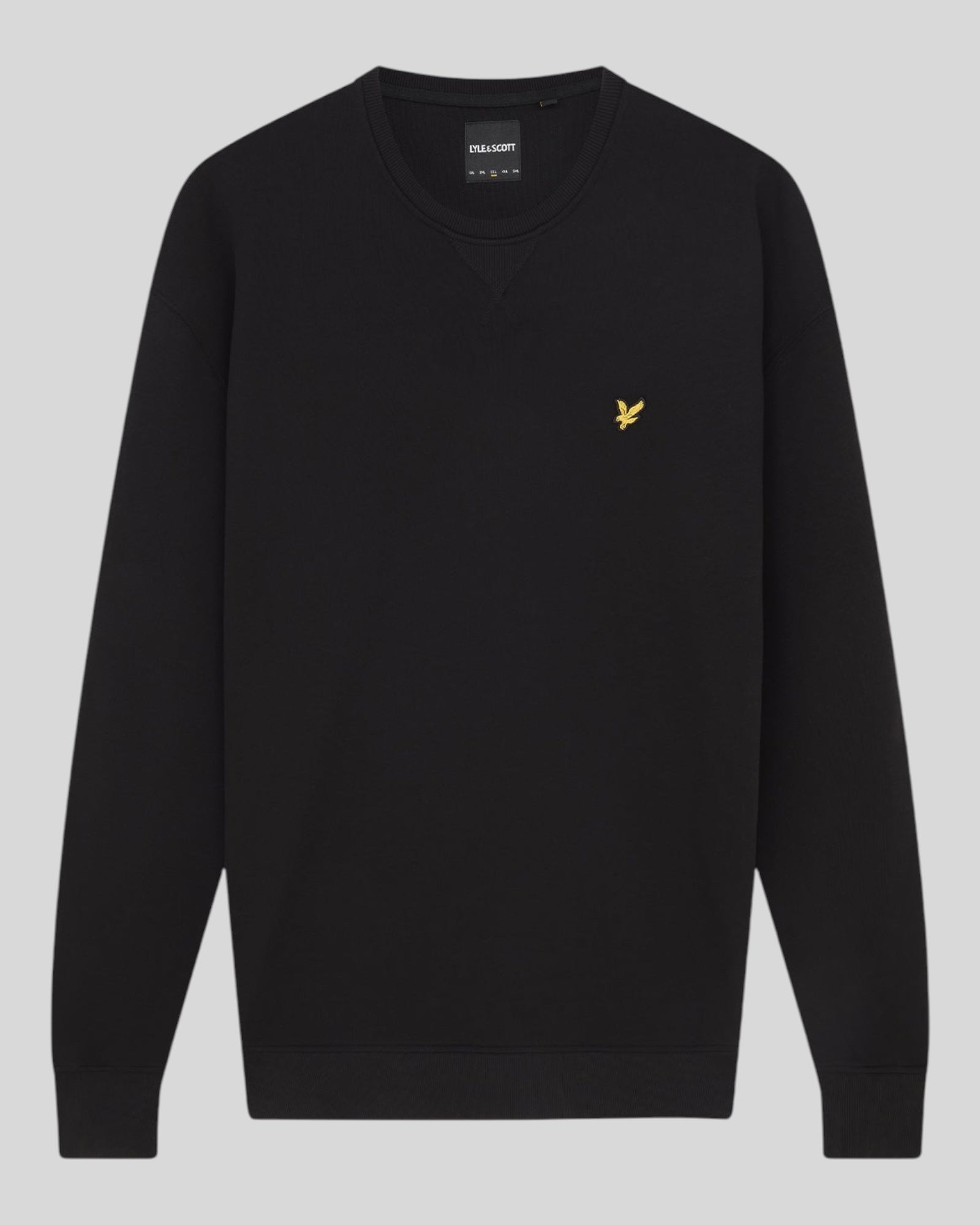 Felpa Girocollo Brushed Back Crew Neck Nero  ML1131V Z865 Lyle & Scott