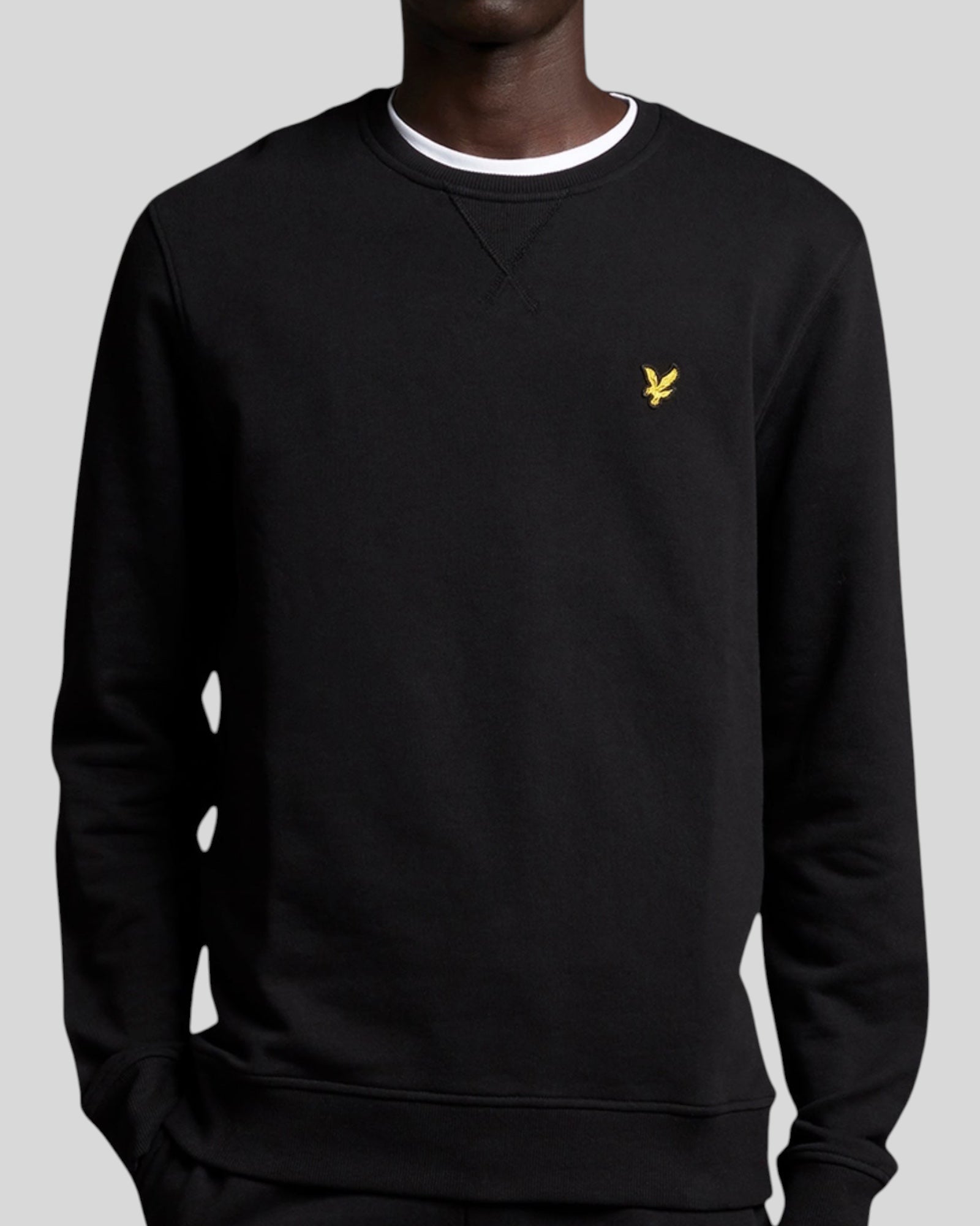 Felpa Girocollo Brushed Back Crew Neck Nero  ML1131V Z865 Lyle & Scott