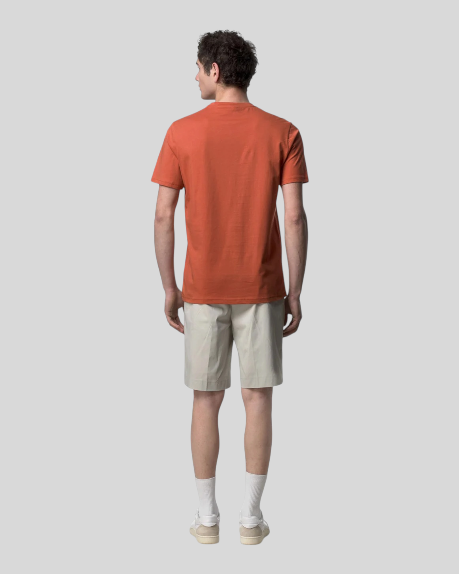 T-Shirt Odom Jersey Slim Tee Orange Brownish K7125UW 896 K-Way