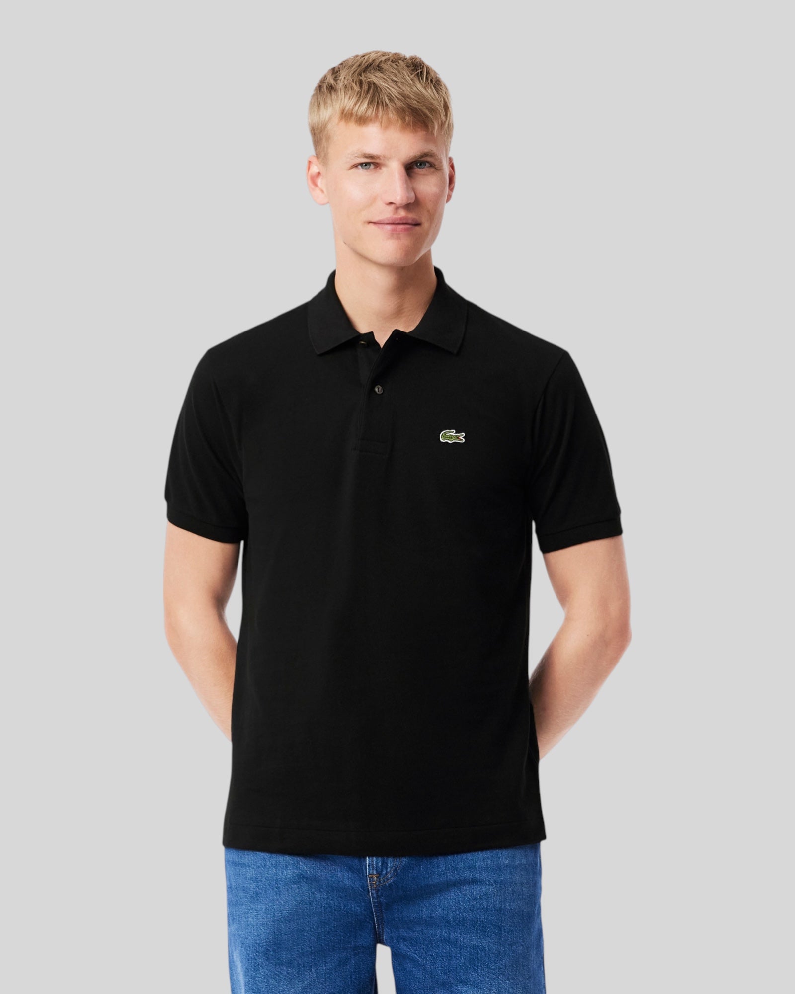 Polo Classic Fit In Piquet Nero L1212-00-031 Lacoste