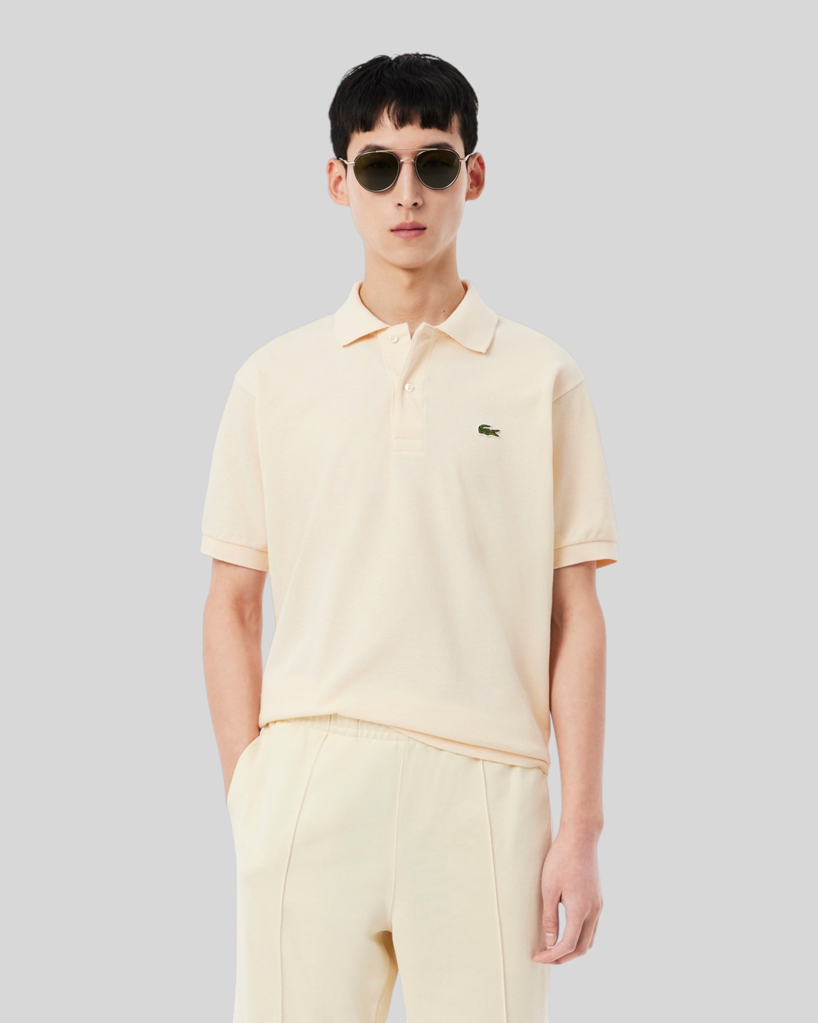 Polo Classic Fit In Piquet Beige L1212-00-056 Lacoste