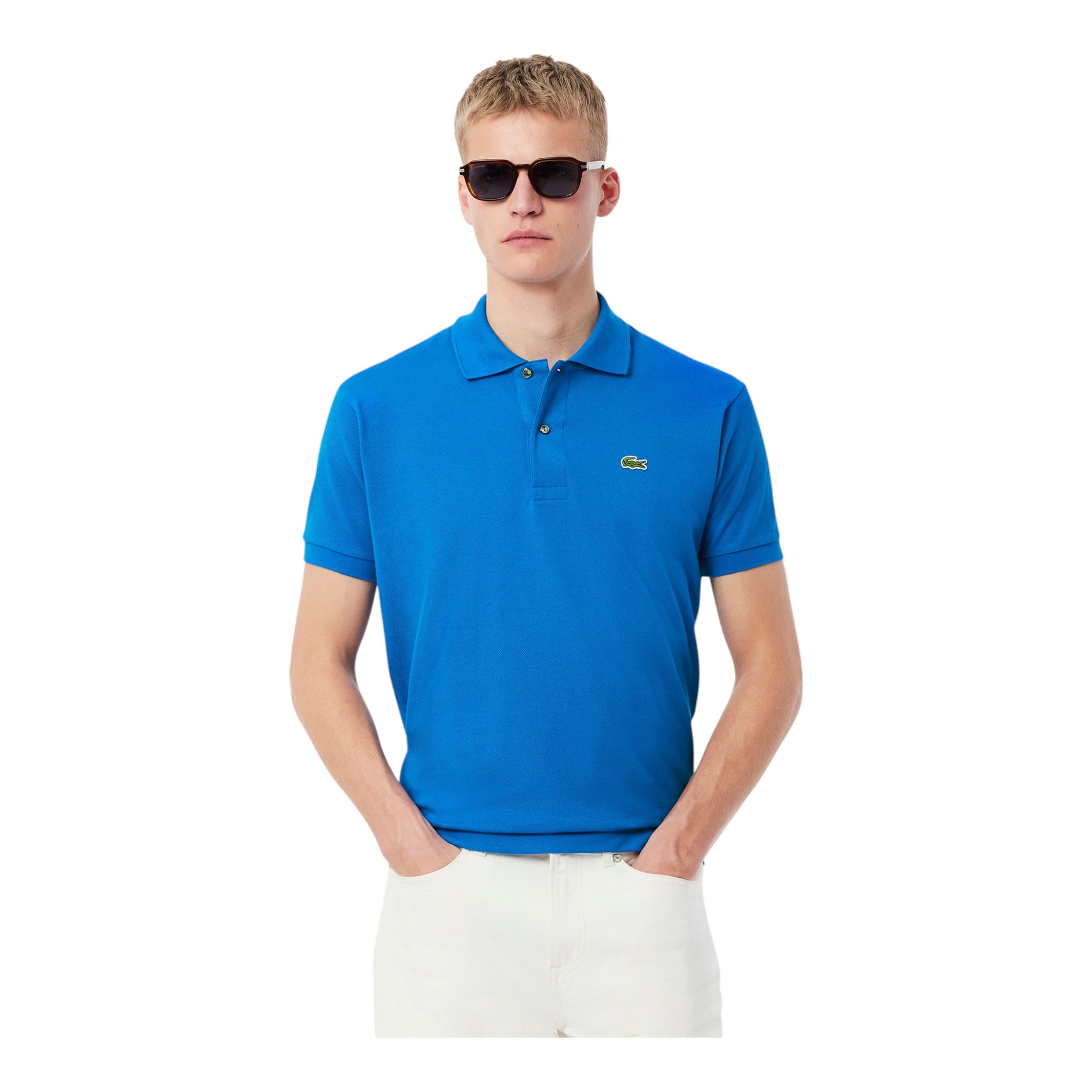Polo Classic Fit Blu L1212003D3 Lacoste