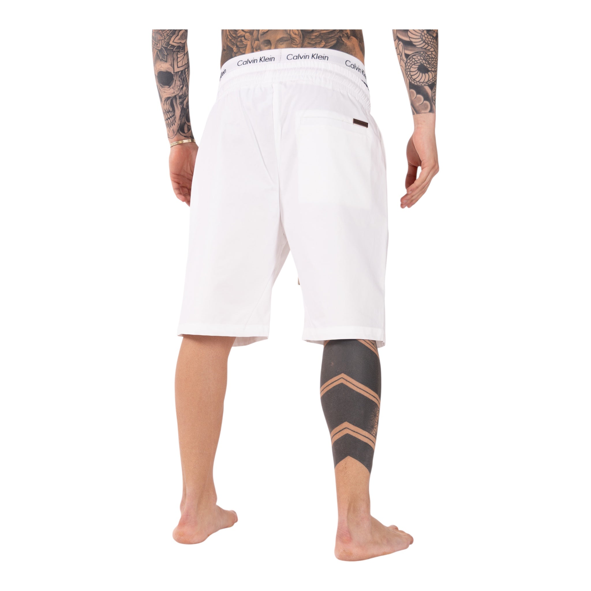 Short Con Elastico In Cotone Manu Bianco Soldier