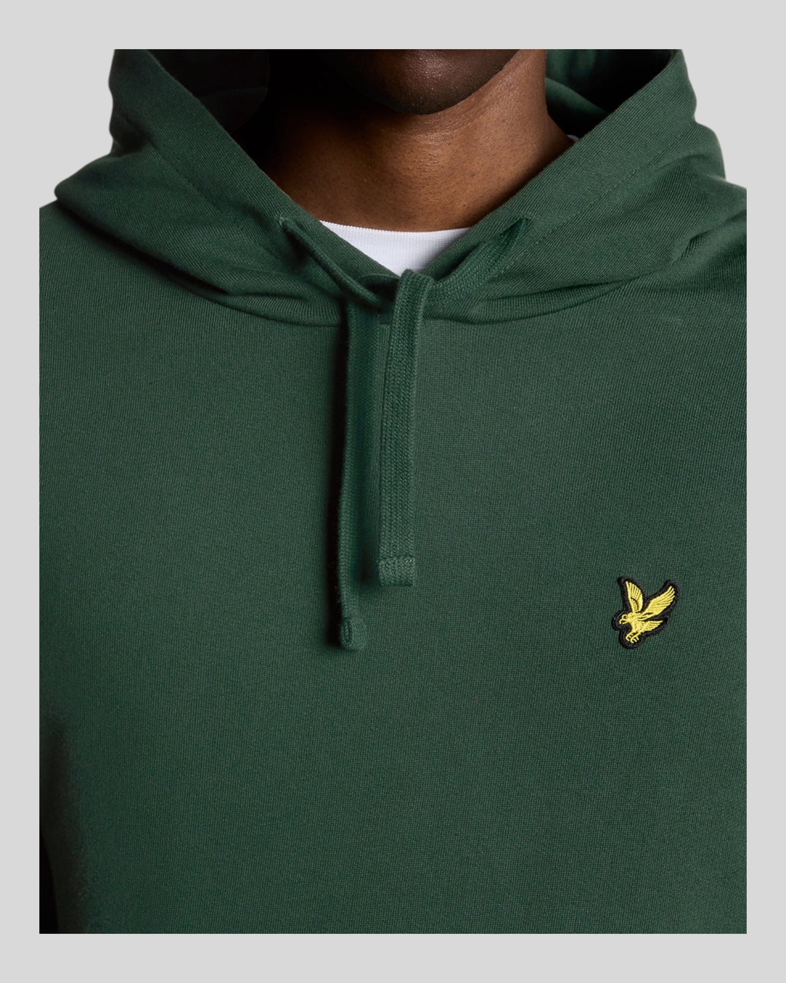 Felpa Con Cappuccio Brushed Hoodie Sweatshirt Dark Green ML1139V W486 Lyle & Scott
