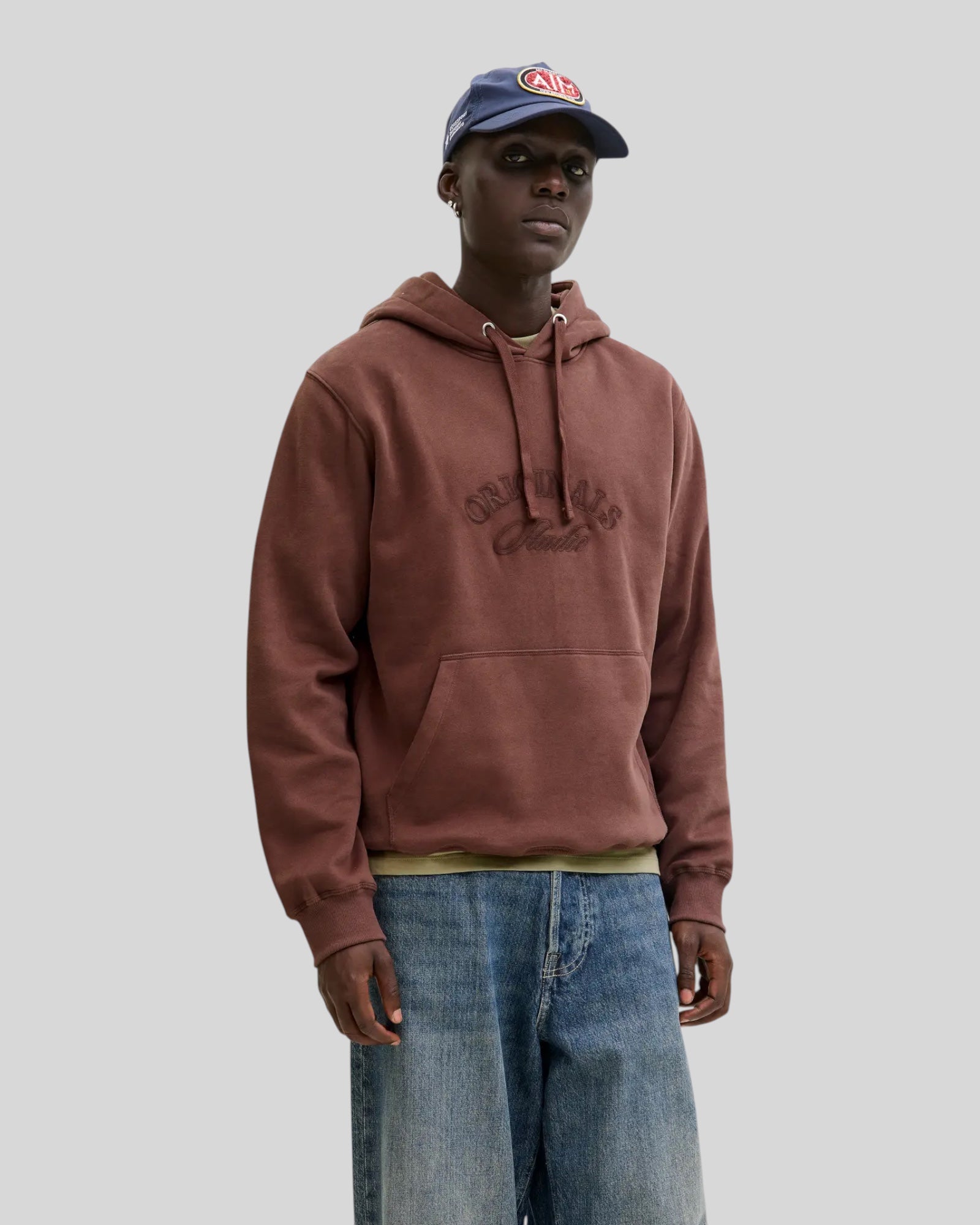 Felpa Con Cappuccio Jorbleecker Branding Sweat Hoodie Deep Mahogany 12285796 Jack 6 Jones
