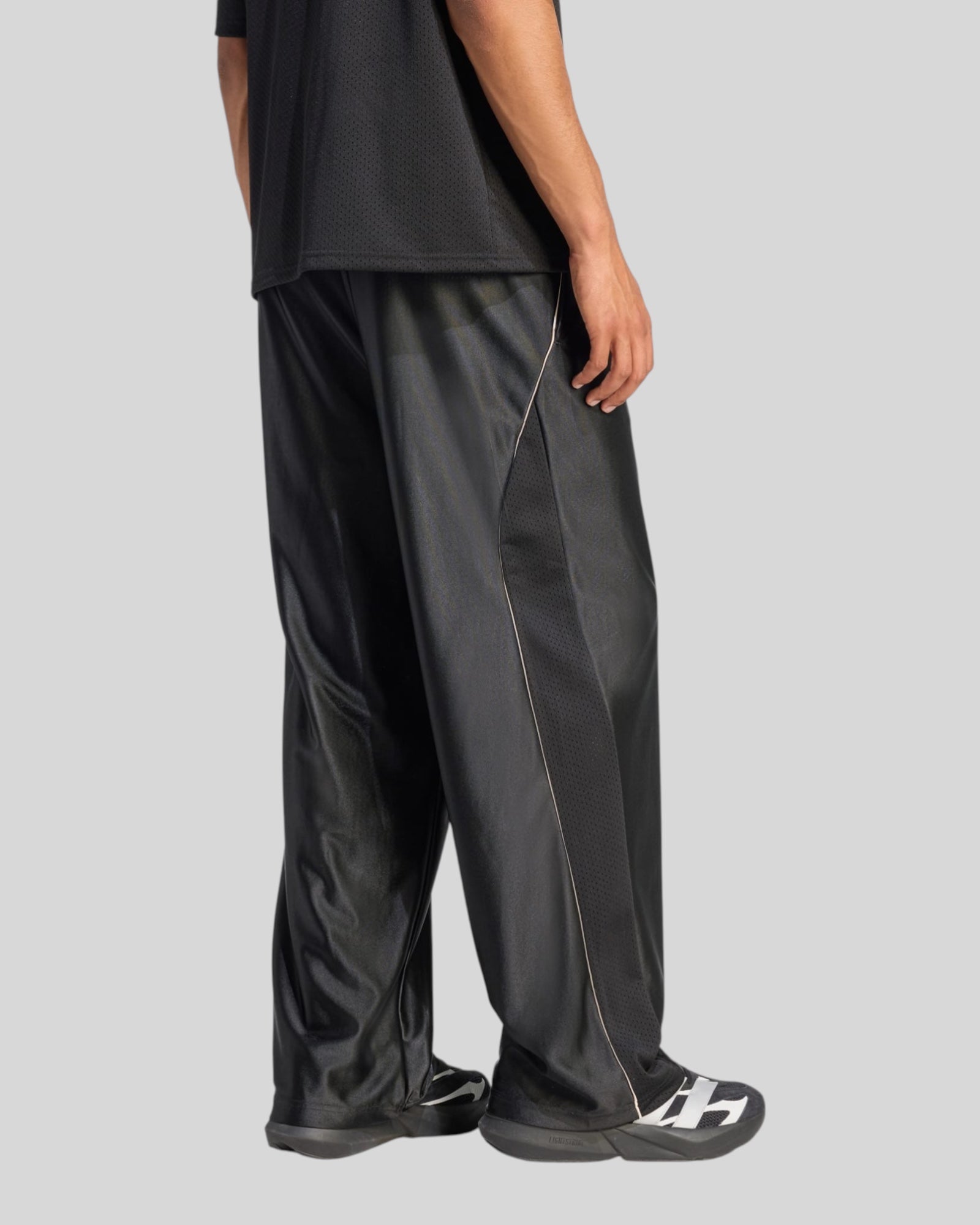 Pantalone Stadium Nero Lucido In Tricot JZ6848 Adidas