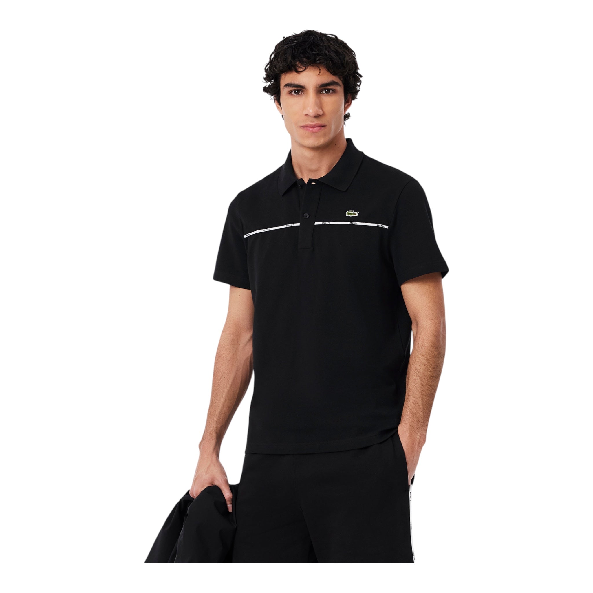 Polo Regular Fit Con Bordo Nero PH9863 00 031 Lacoste
