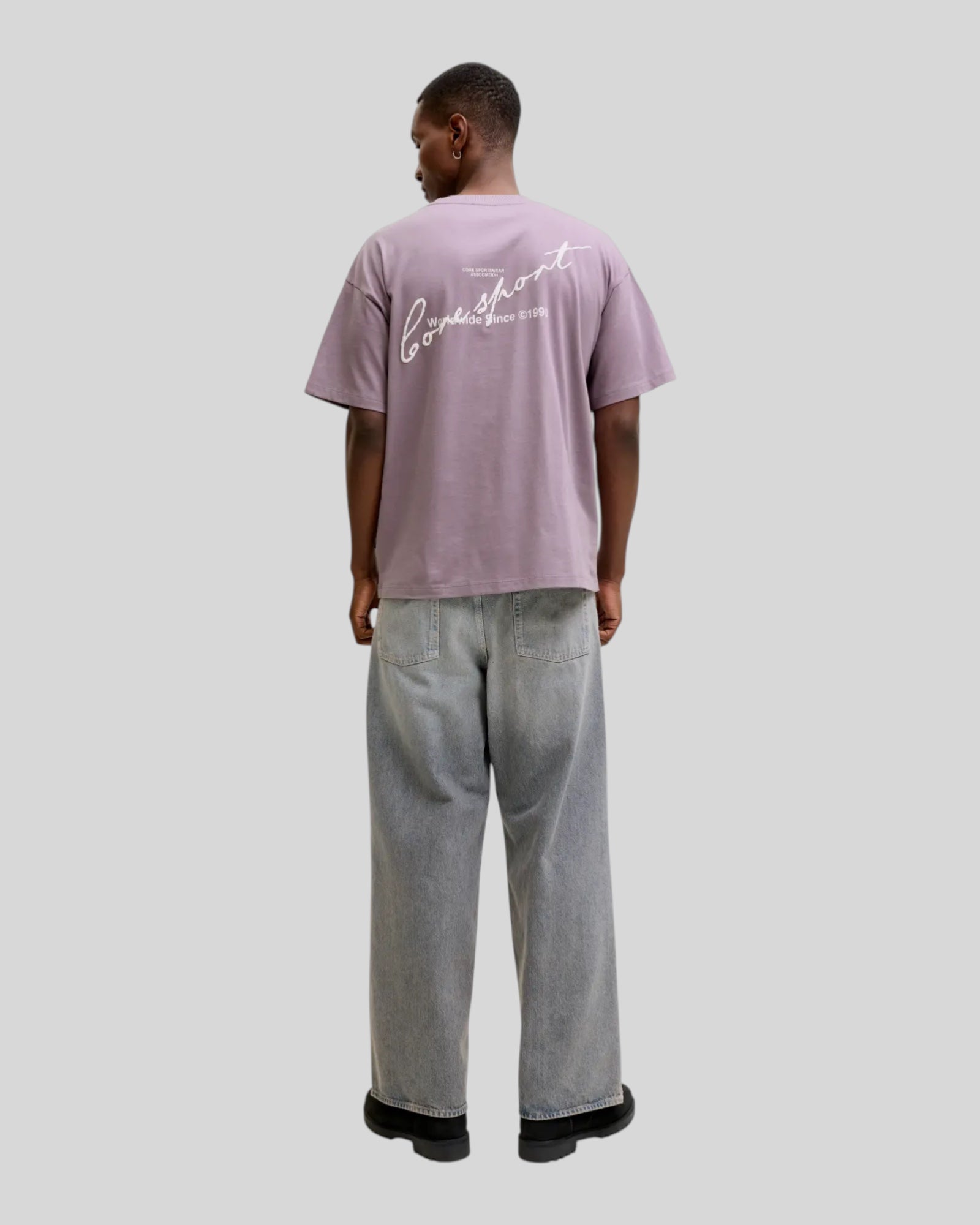 T-Shirt Jcodust Script Back SS Purple Ash 12292982 Jack & Jones