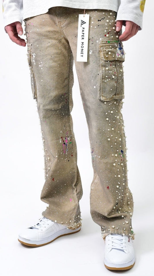 Jeans Uomo Paper Money Tan PM1117