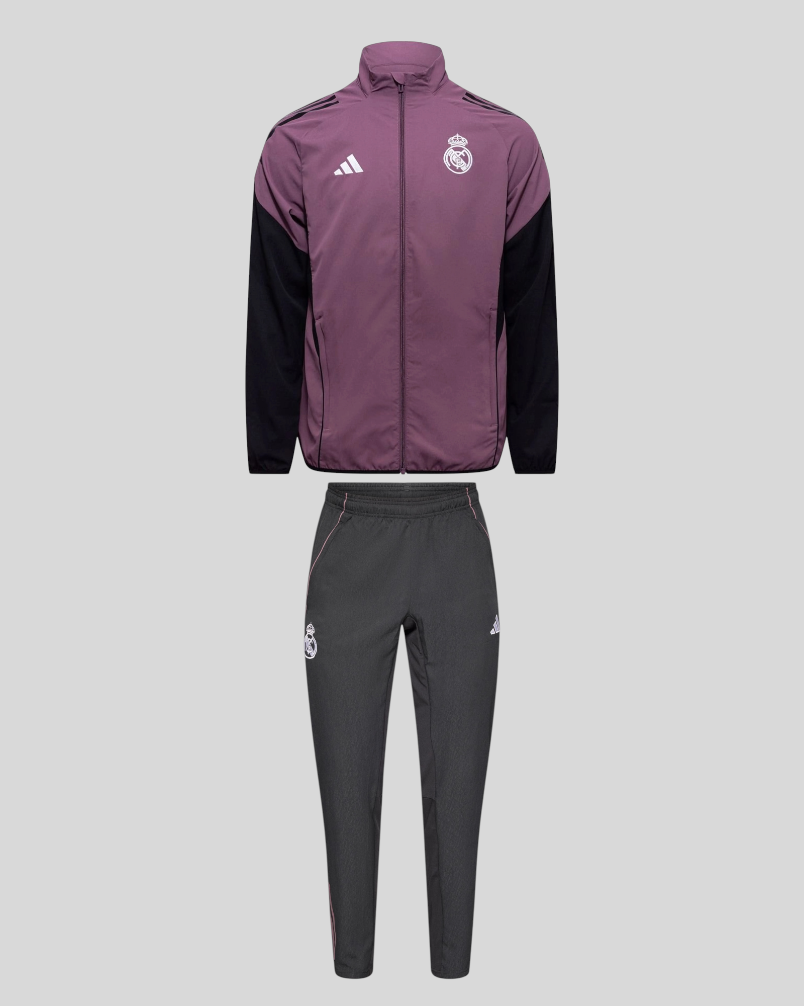 Tuta Completa FC Real Madrid 2025/26 Tiro Pre Match Viola Adidas