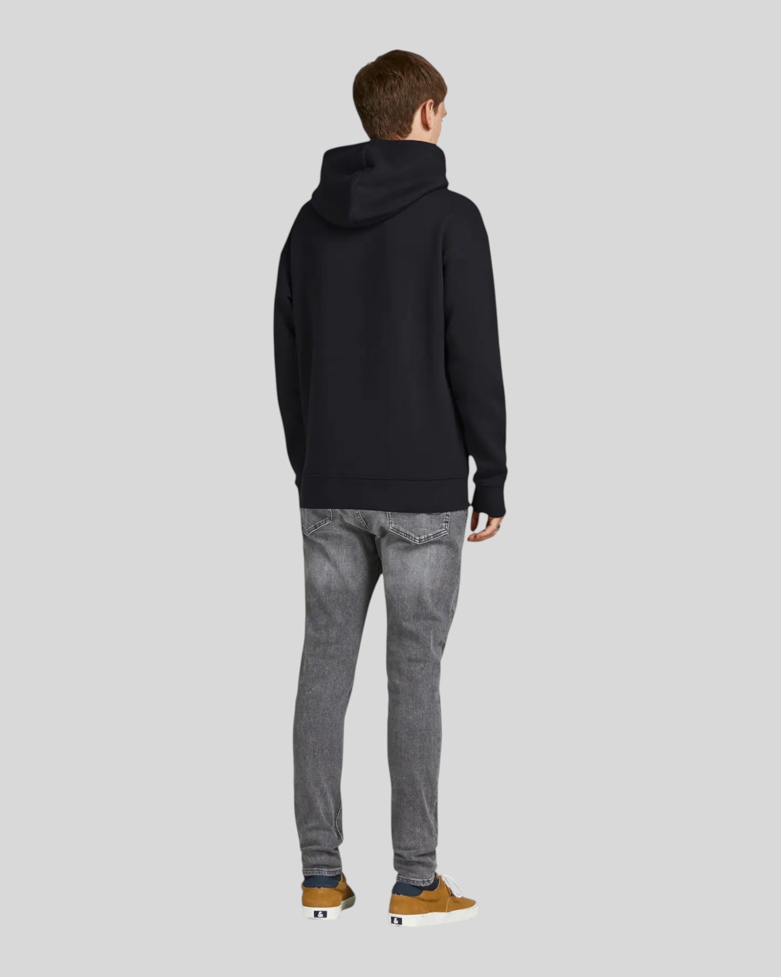 Felpa Con Cappuccio Basic Jjbradley Sweat Hoodie Nero 12249340 Jack & Jones
