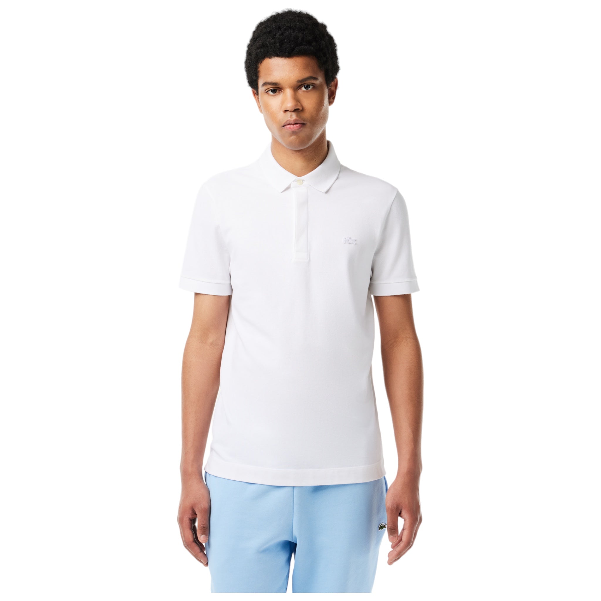 Smart Paris Regular Fit Stretch Piqué Polo Shirt White PH552200001 Lacoste