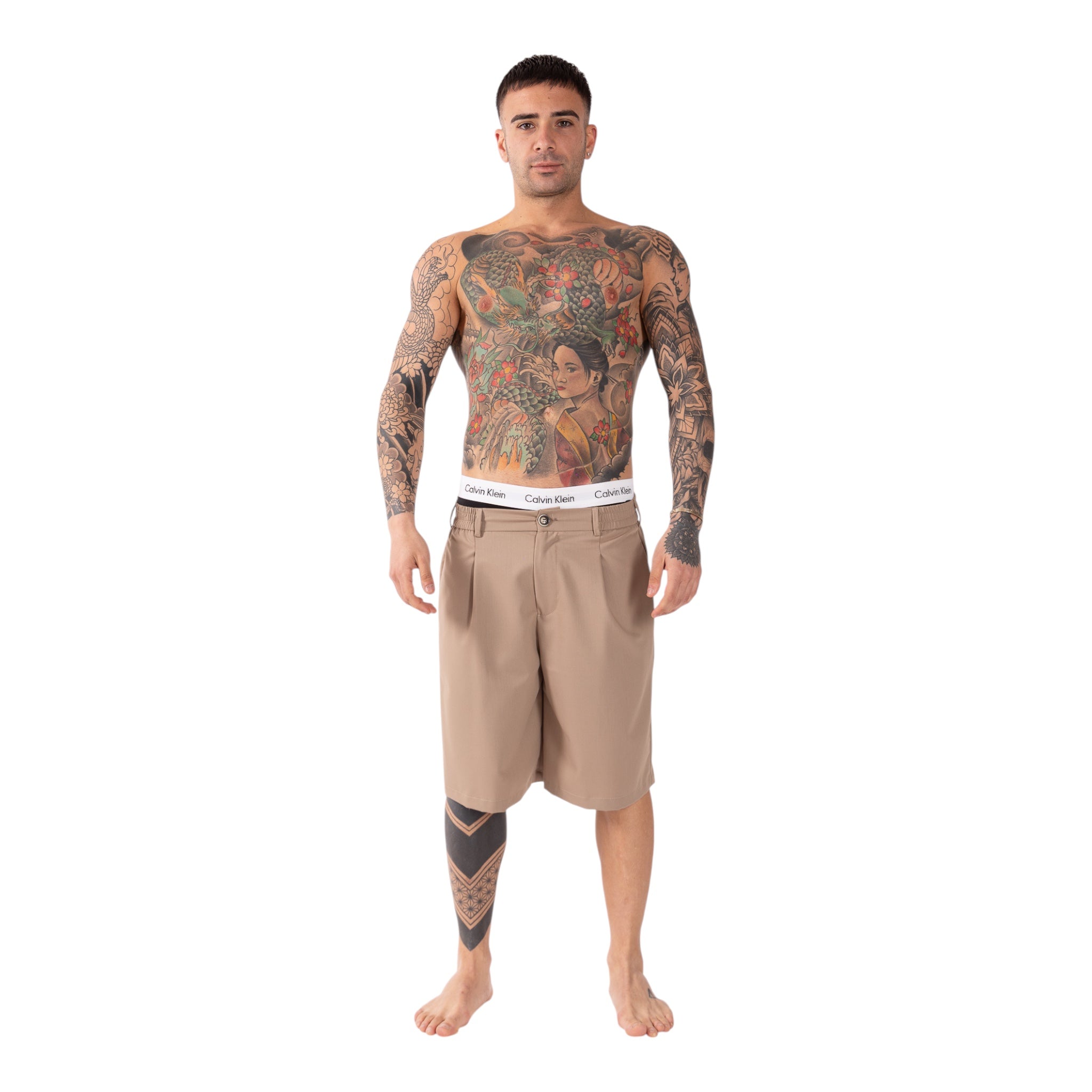 Short Morbido Roma Beige Soldier