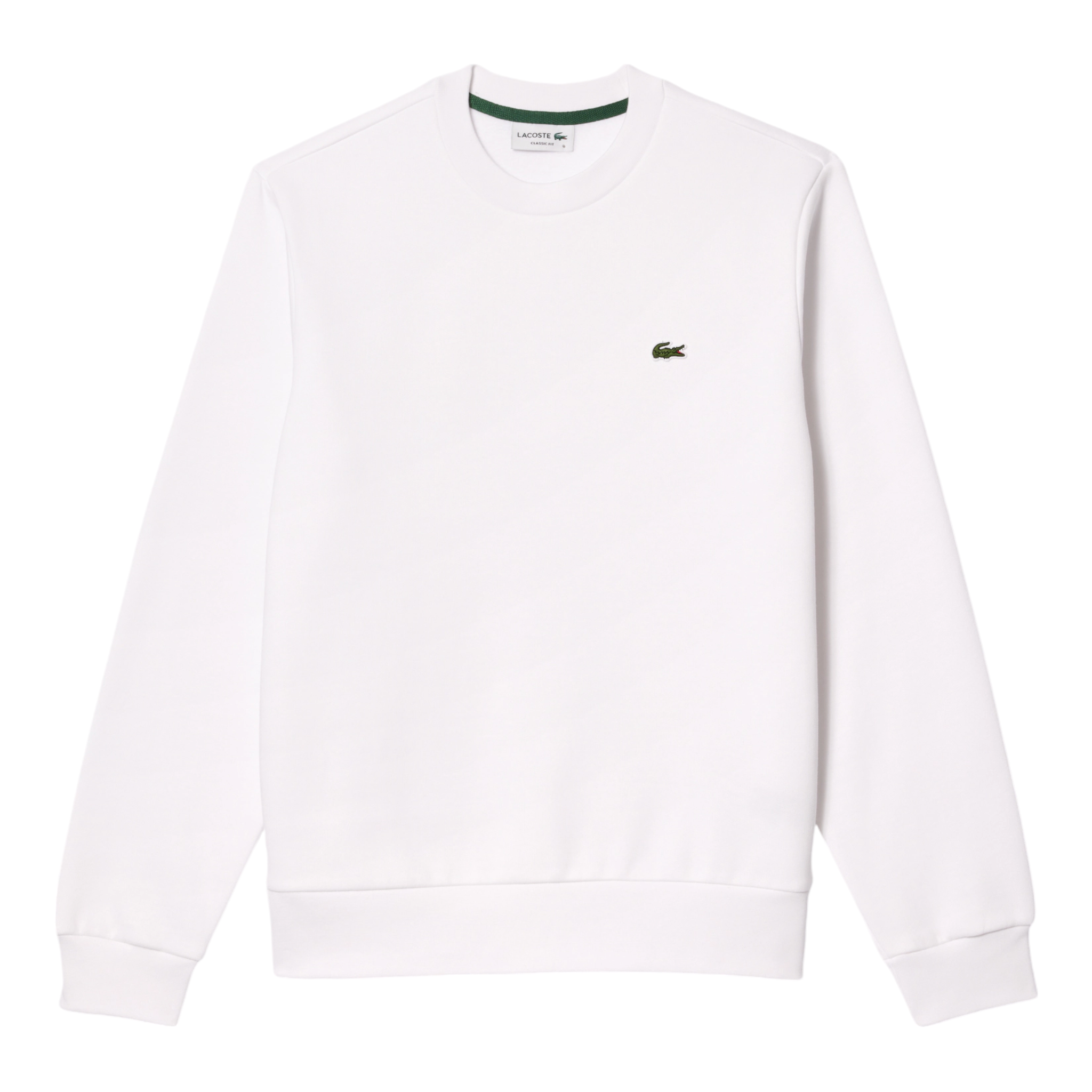 Felpa Girocollo Classic Fit Bianca SH9608-00-001 Lacoste