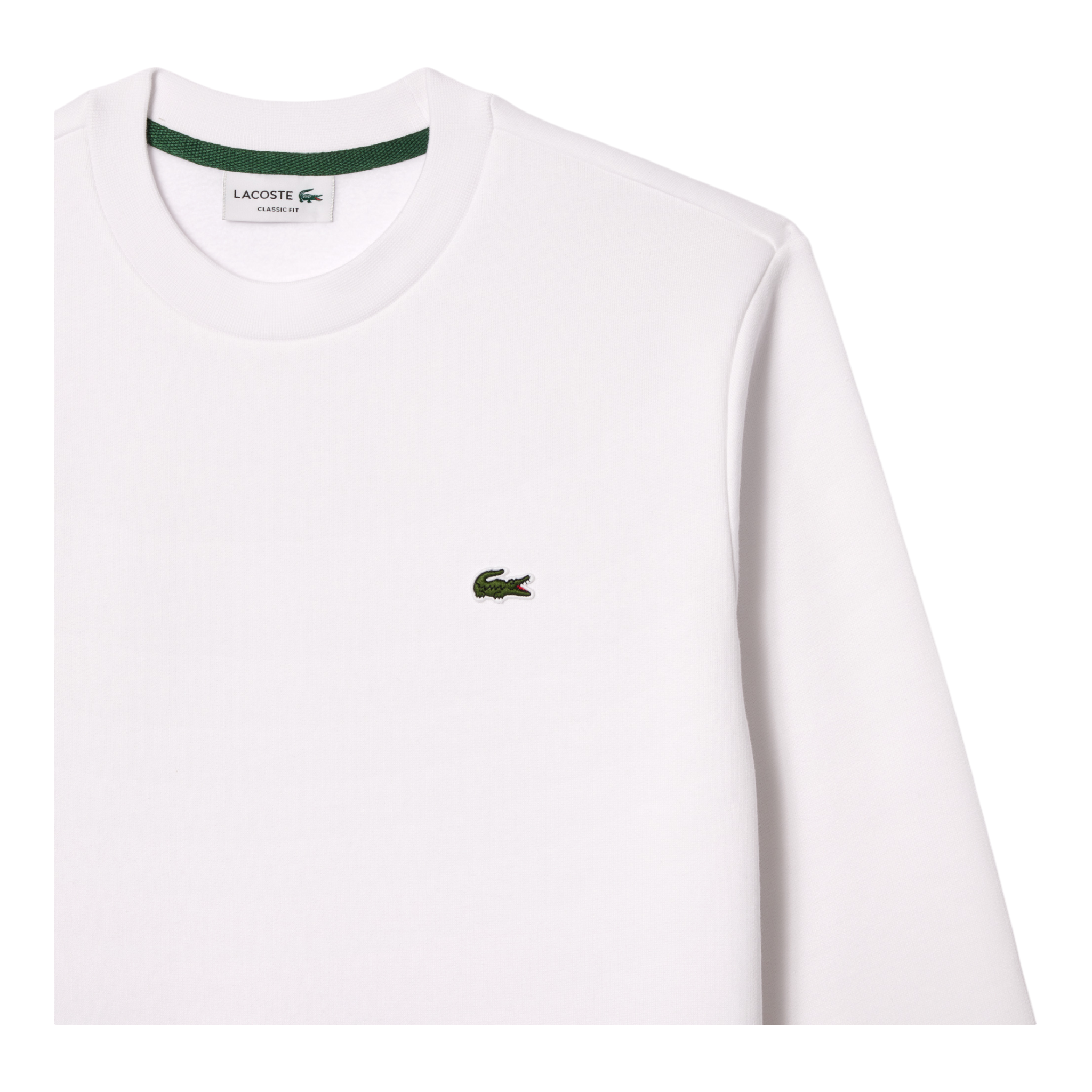 Felpa Girocollo Classic Fit Bianca SH9608-00-001 Lacoste