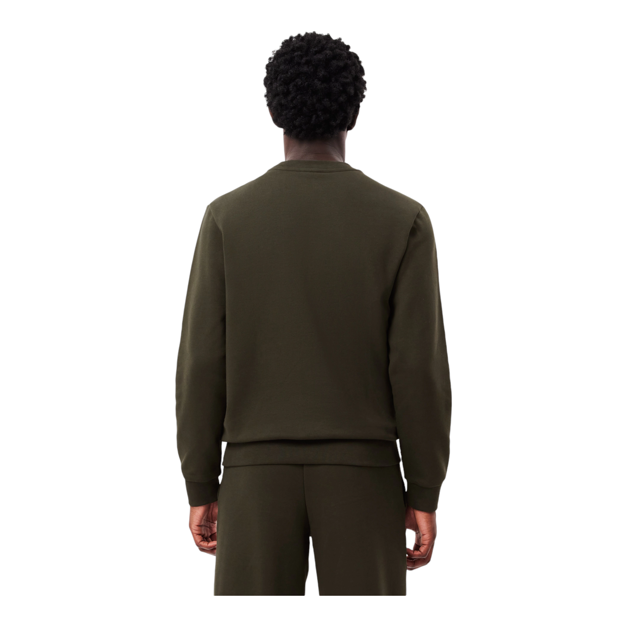 Felpa Girocollo Classic Fit Verde Khaki SH9608-00-L7A Lacoste