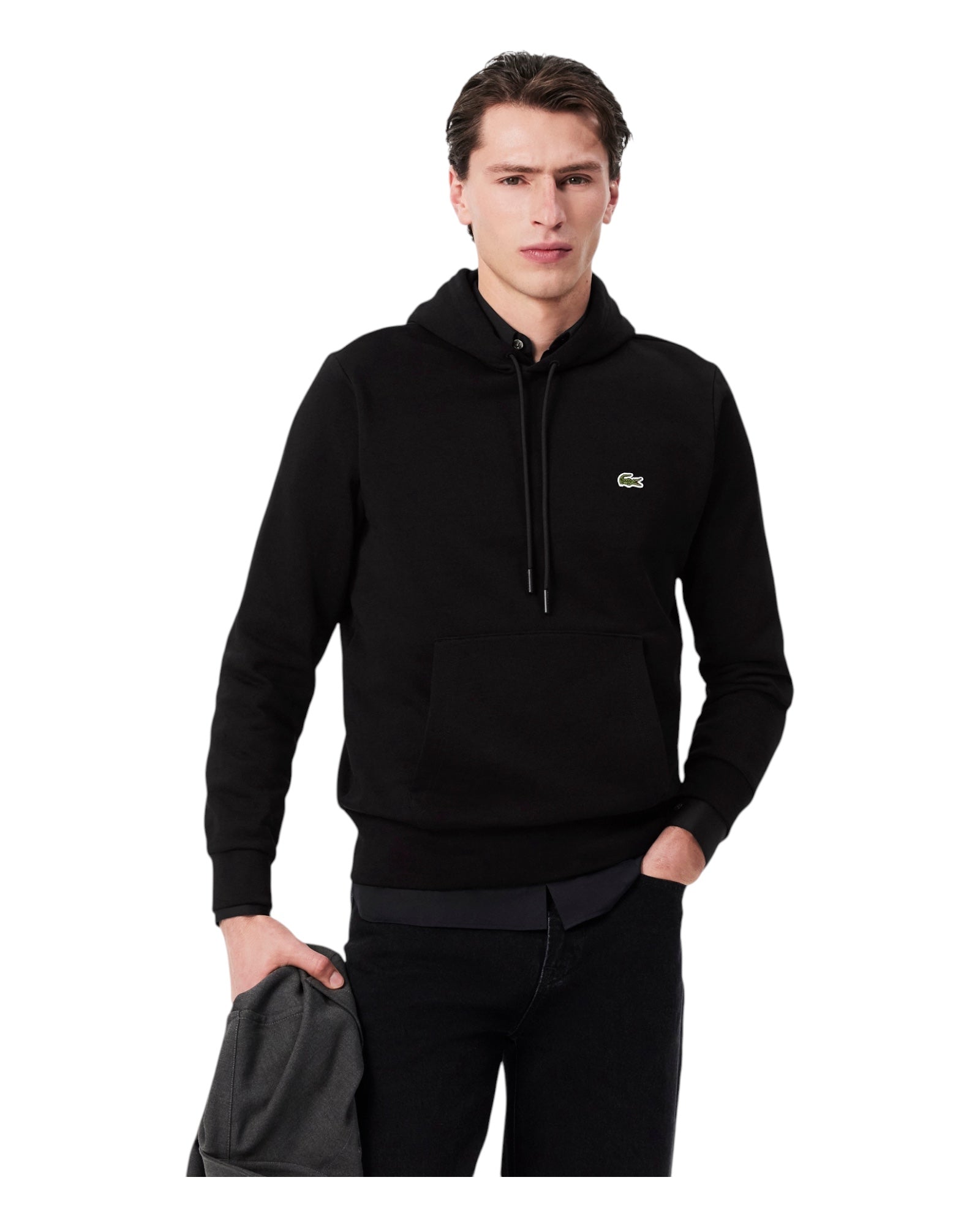Lacoste Classic Fit Black Hoodie SH9623-00-031