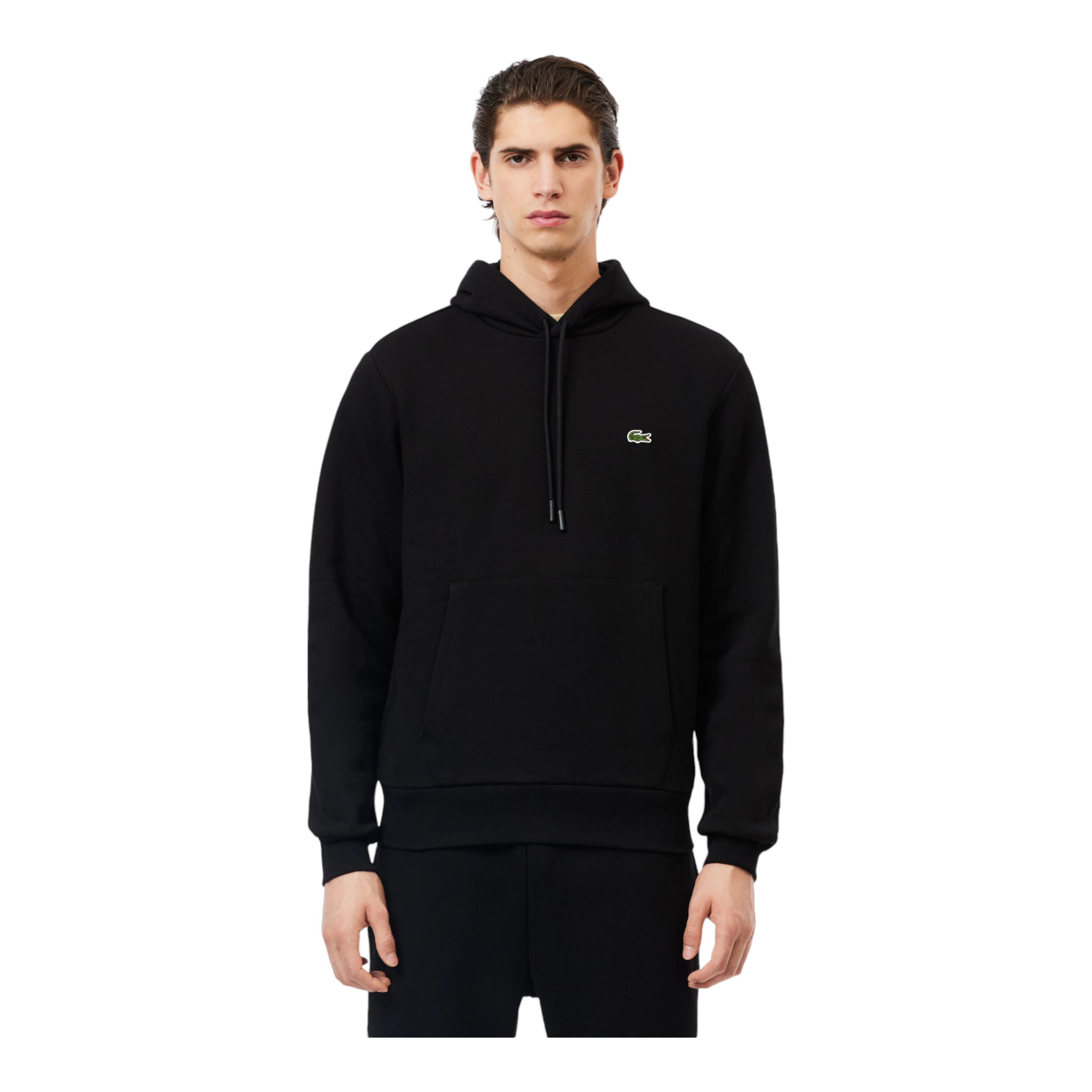 Felpa Con Cappuccio Classic Fit Nera SH9623-00-031 Lacoste