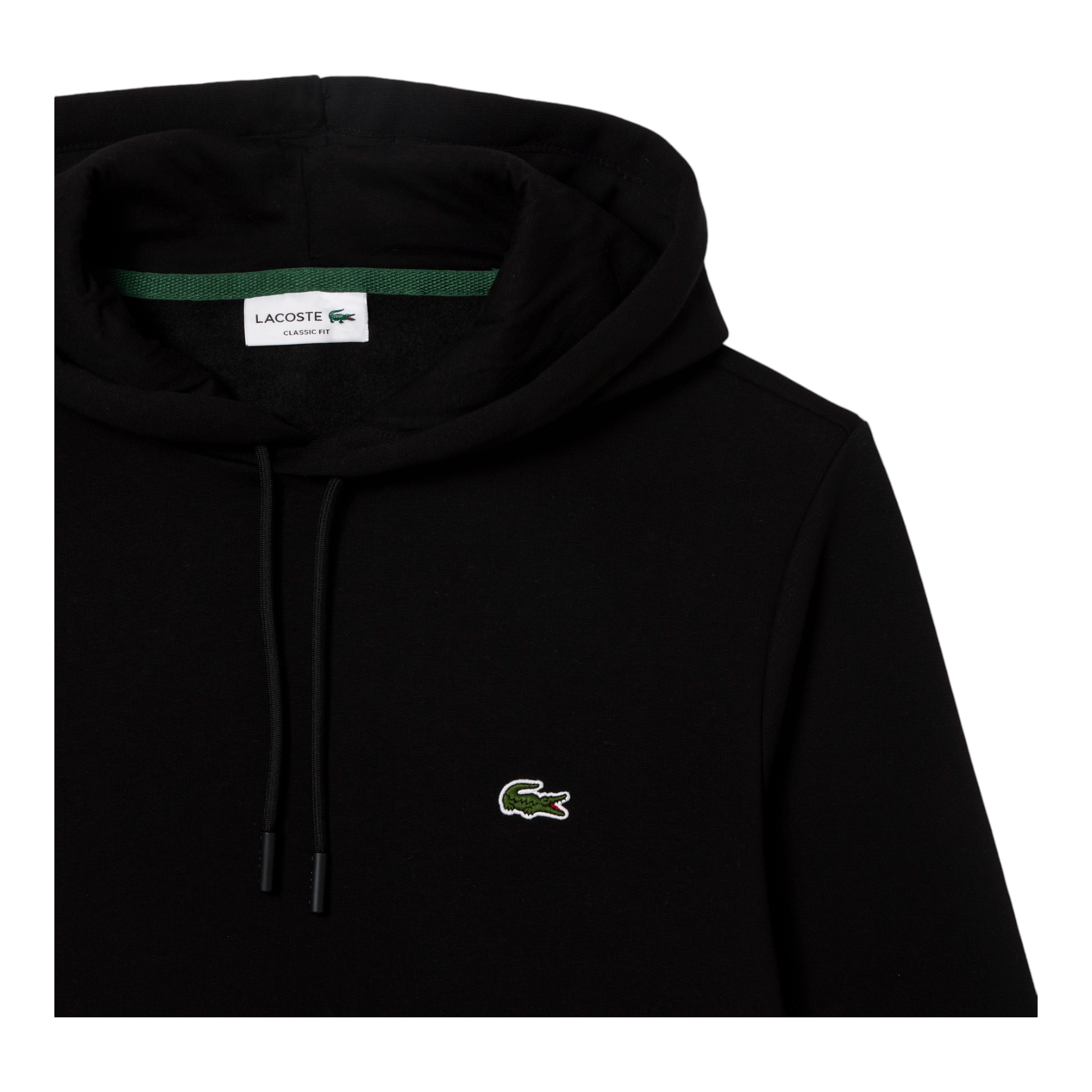 Felpa Con Cappuccio Classic Fit Nera SH9623-00-031 Lacoste