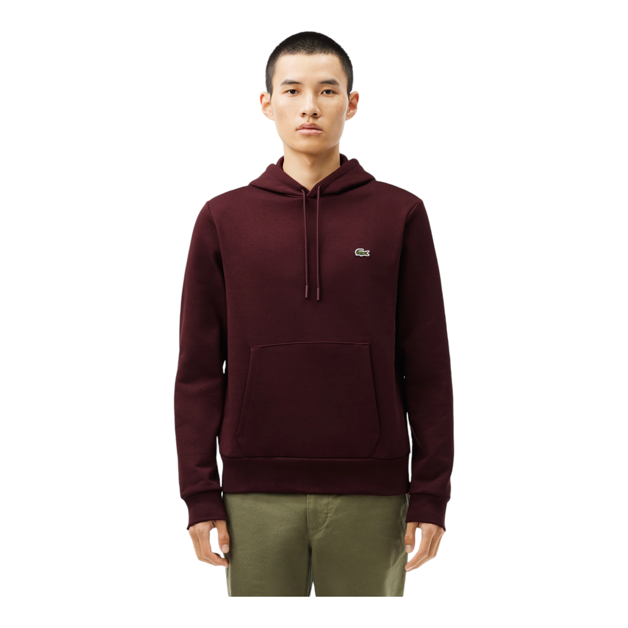 Felpa Con Cappuccio Classic Fit Bordeaux SH9623-00-BZD Lacoste