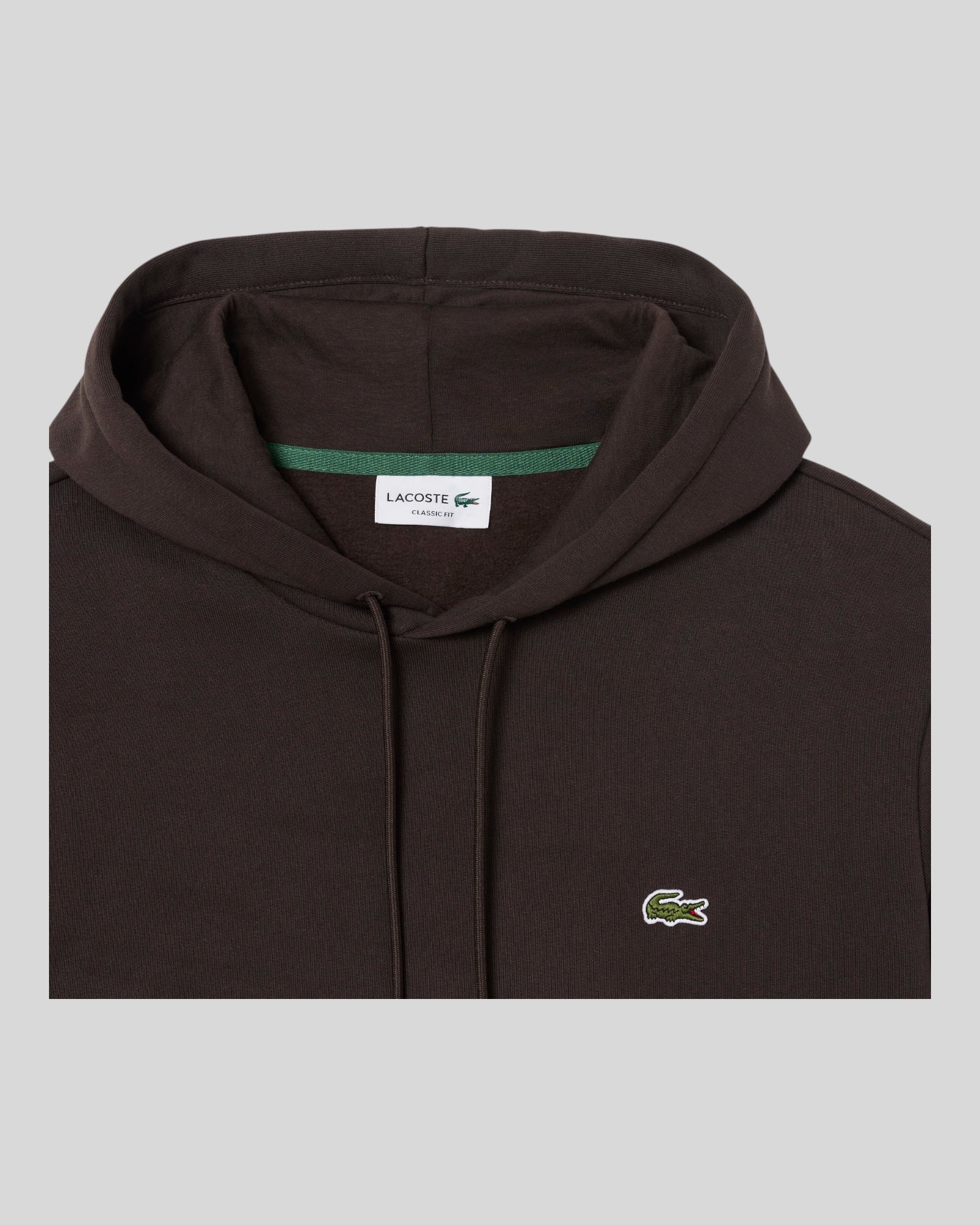 Felpa Con Cappuccio Classic Fit Marrone SH9623-00-SKB Lacoste