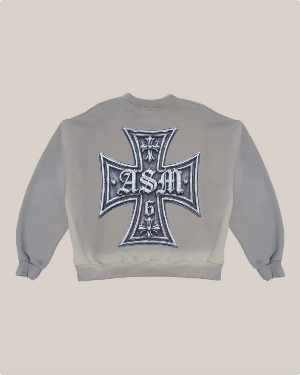 Felpa Girocollo Uomo Art Super Money Cross Western Simply Hoodie Iron ART. CROSS WESTERN SIMPLY HOODIE COL: IRON