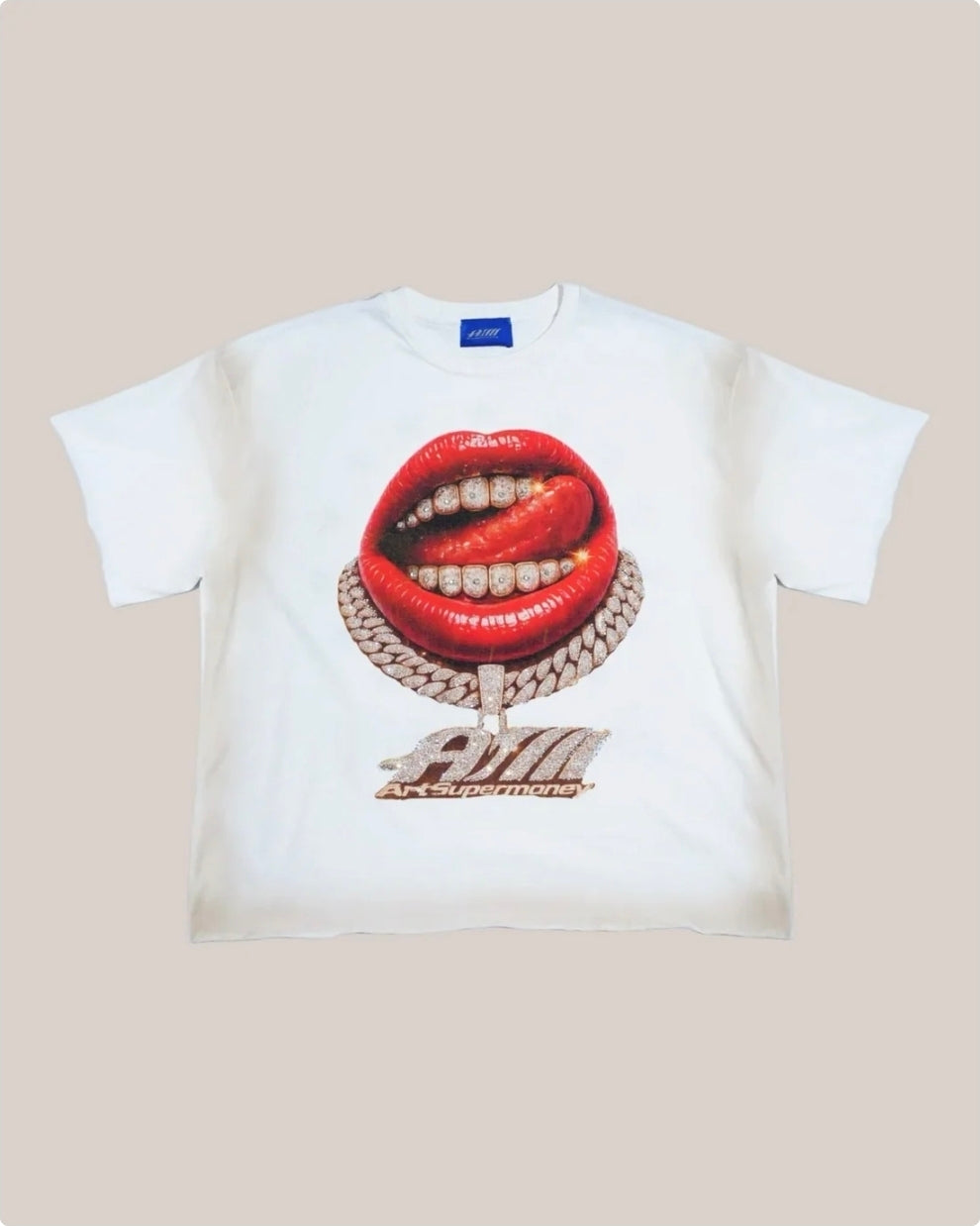 T-Shirt Art Super Money Grillz Black Version Money Tee – Off White – ART. GRILLZ BLACK VERSION MONEY TEE COL: OFF WHITE
